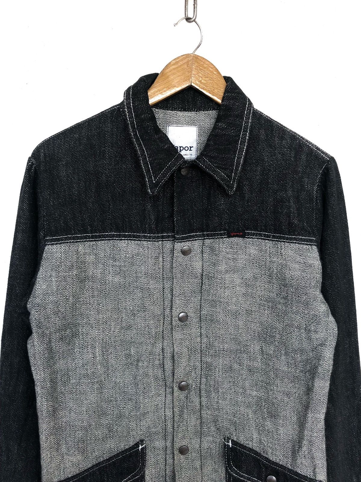 Nepenthes Vapor Japan Hybrid Slim Fit Denim Jacket Shirt Size US M / EU 48-50 / 2 - 3 Thumbnail