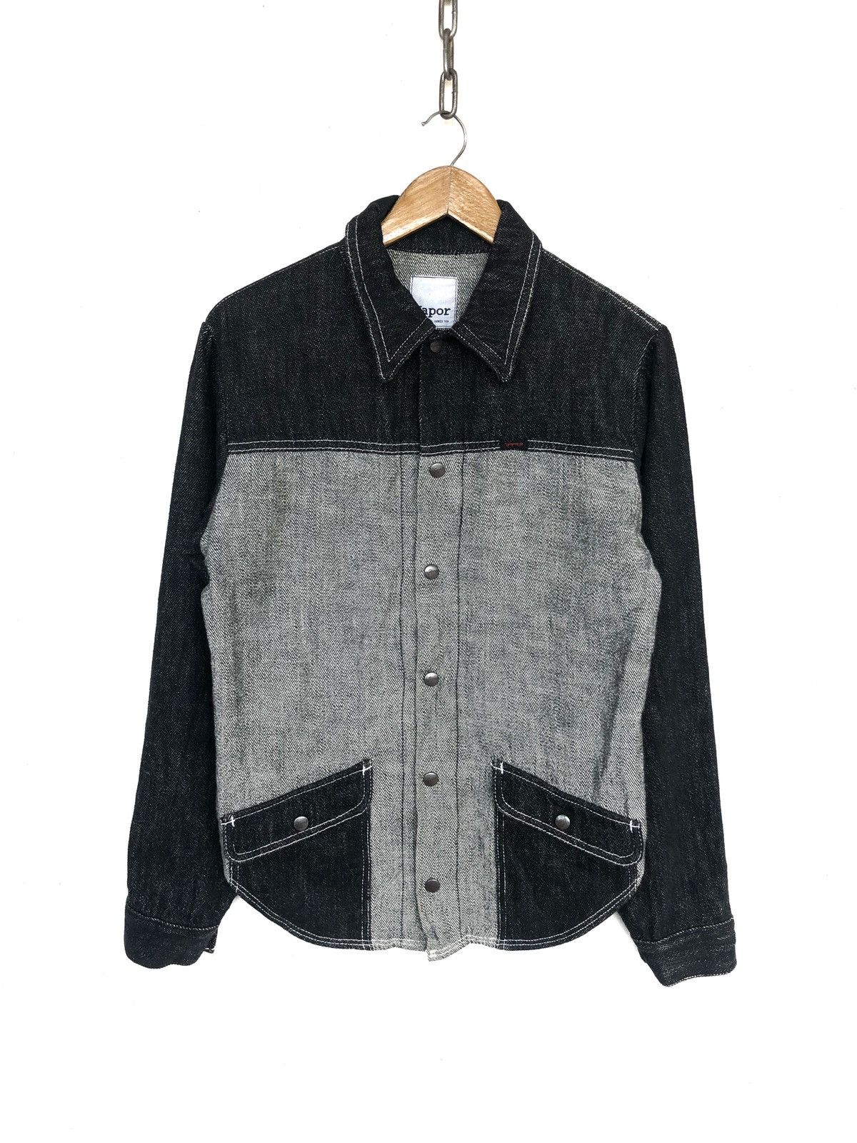 Nepenthes Vapor Japan Hybrid Slim Fit Denim Jacket Shirt Size US M / EU 48-50 / 2 - 1 Thumbnail
