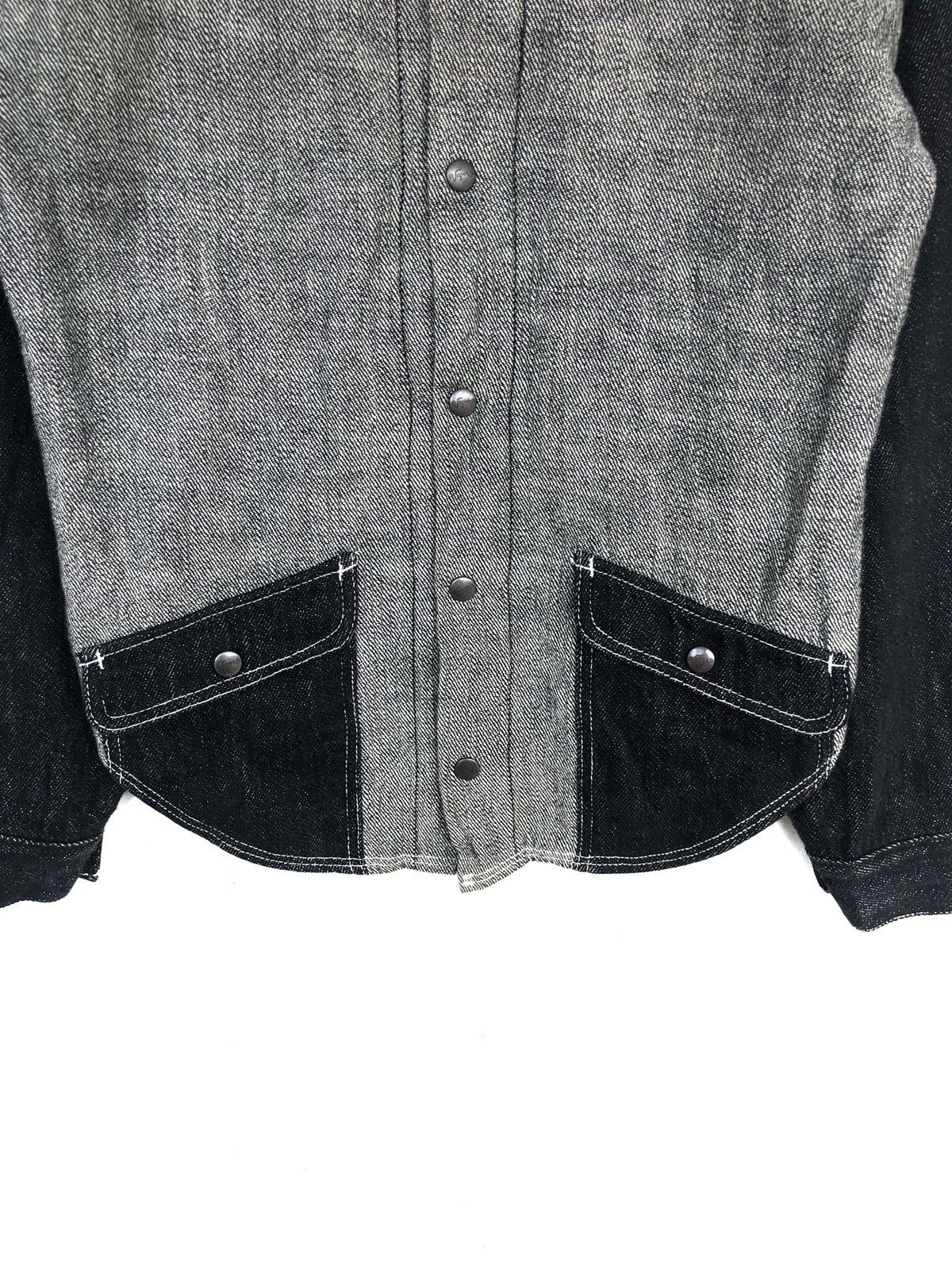 Nepenthes Vapor Japan Hybrid Slim Fit Denim Jacket Shirt Size US M / EU 48-50 / 2 - 5 Thumbnail