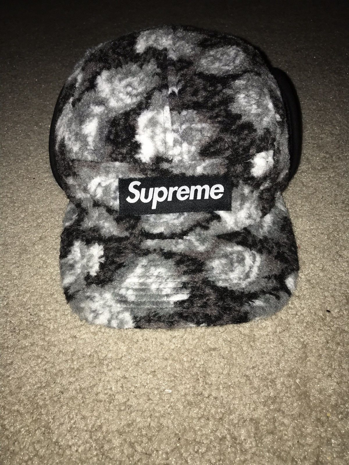 Supreme Sherpa Roses Ear Flap Camp Cap - Hats