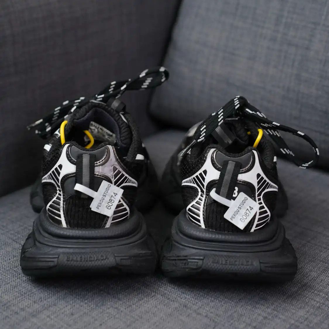 Balenciaga BALENCIAGA black fabric Women's casual sneakers 38 Size US 8 / IT 38 - 6 Thumbnail