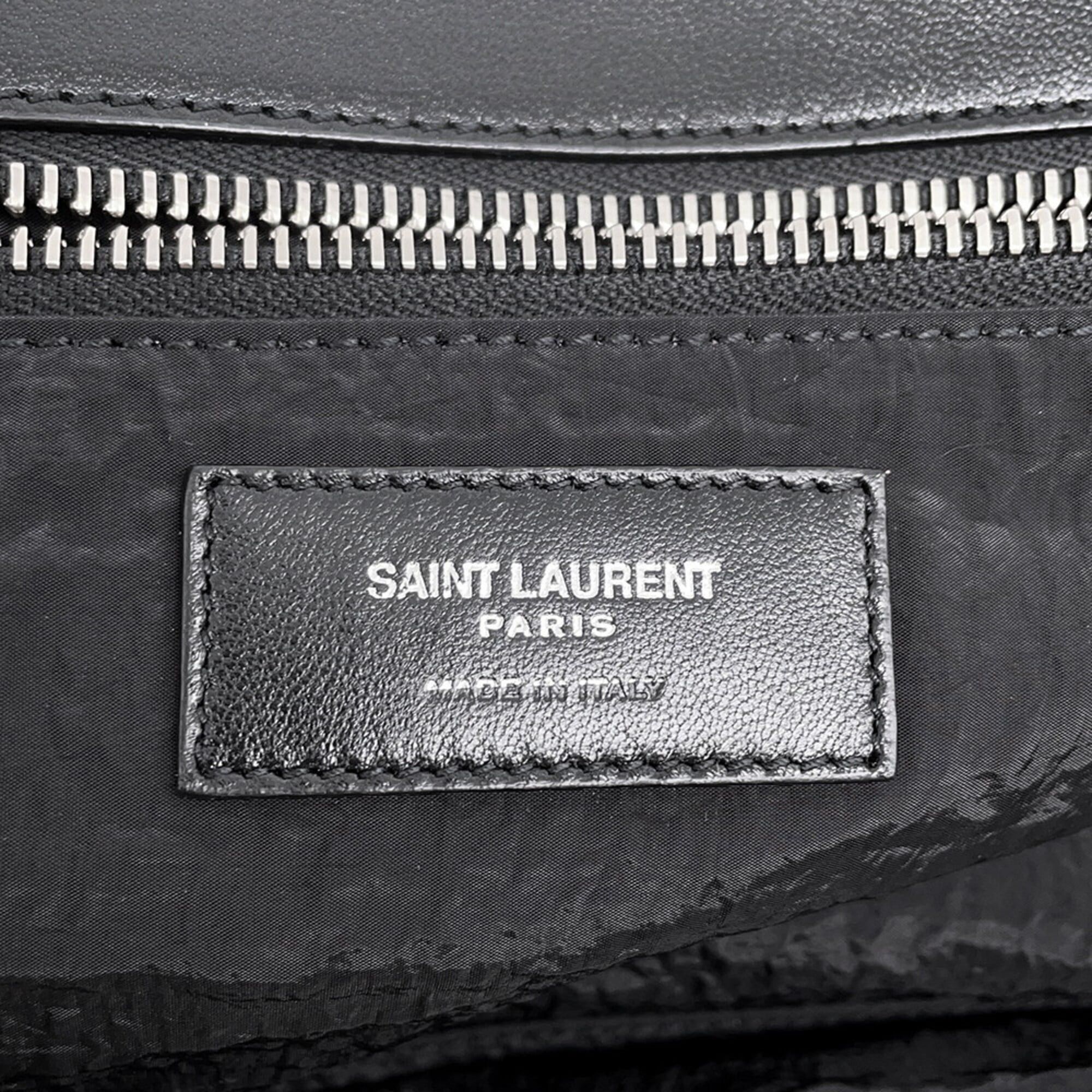 Yves Saint Laurent Yves Saint Laurent Saint Laurent Paris Tote Bag Sac de Jour Nylon Duffle 798526 SAINT LAURENT PARIS Black Handbag Size ONE SIZE - 10 Thumbnail