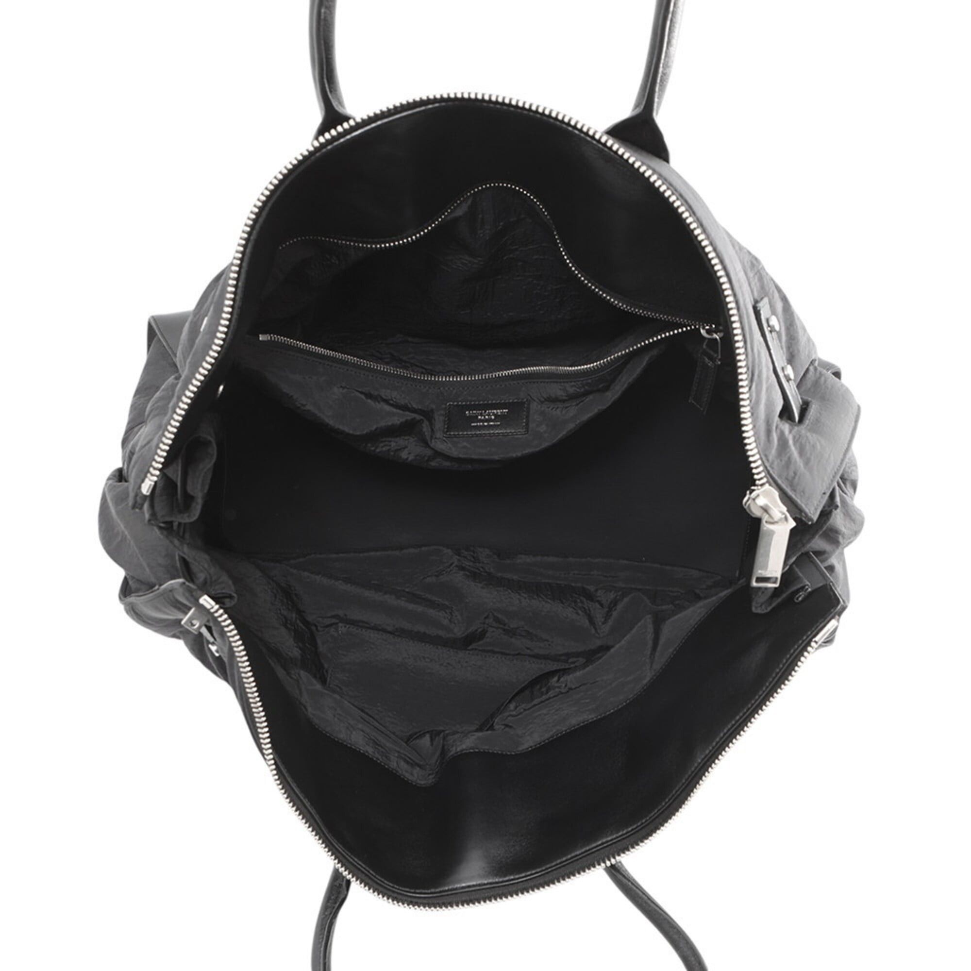 Yves Saint Laurent Yves Saint Laurent Saint Laurent Paris Tote Bag Sac de Jour Nylon Duffle 798526 SAINT LAURENT PARIS Black Handbag Size ONE SIZE - 5 Thumbnail