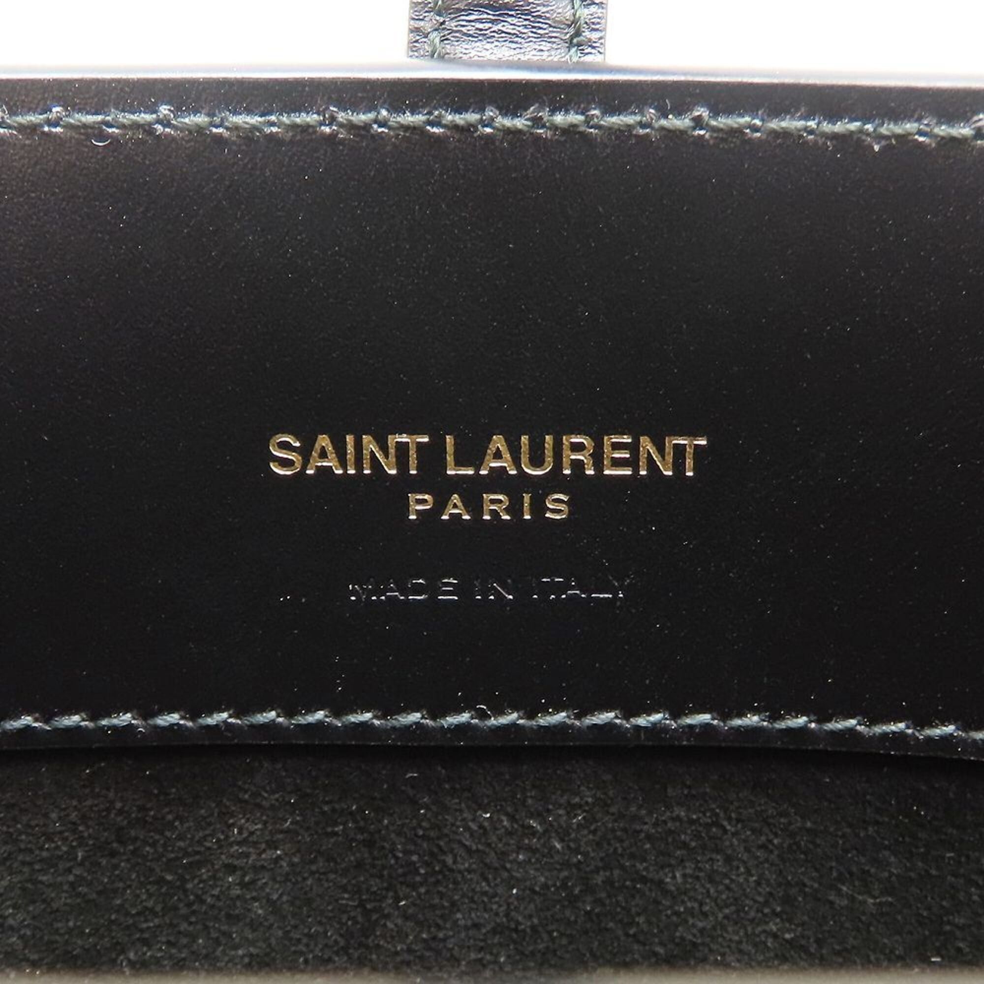 Yves Saint Laurent YVES SAINT LAURENT LE 37 Mini Shoulder Bag BRS765870 Shiny Leather Black Women's 353337 Size ONE SIZE - 7 Thumbnail