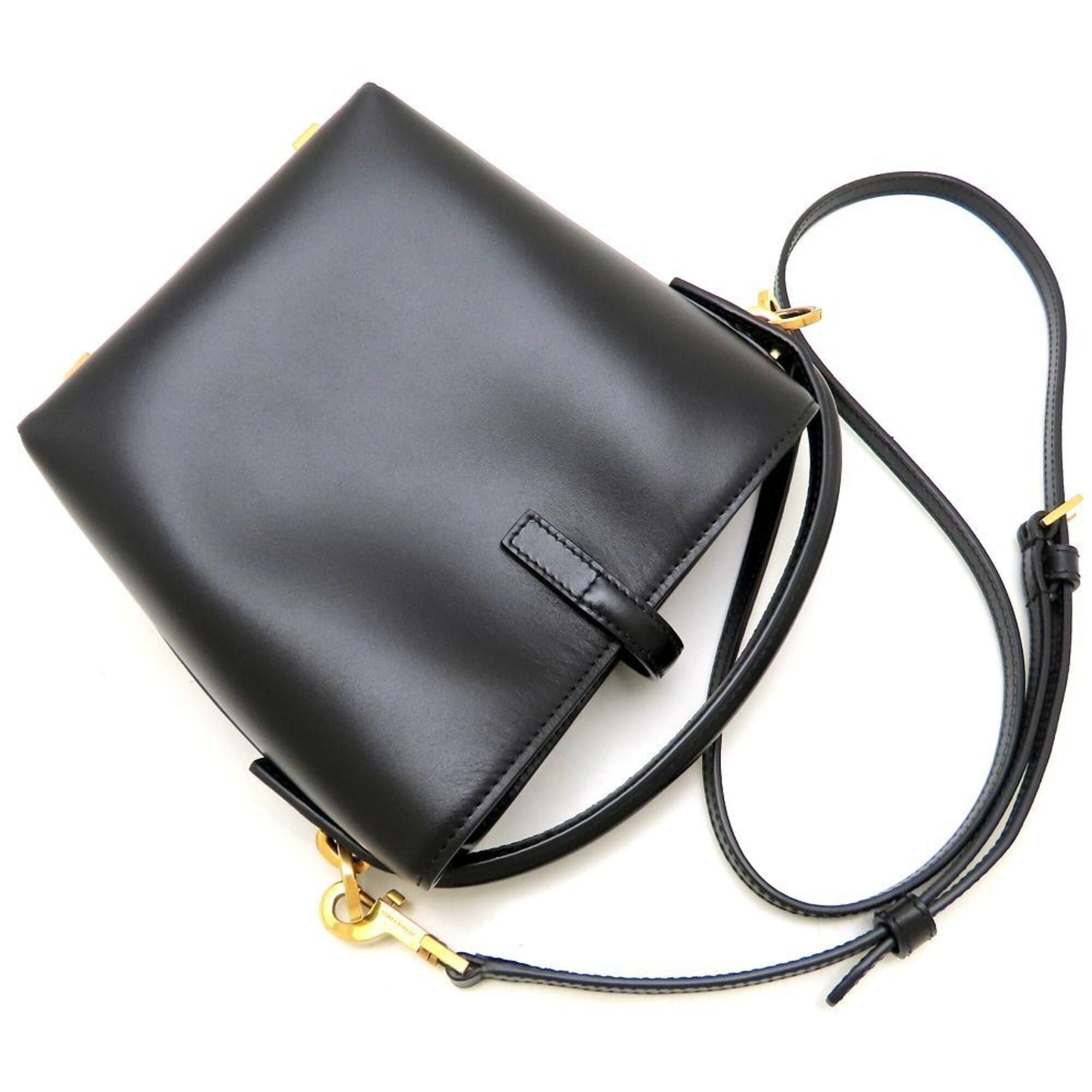 Yves Saint Laurent YVES SAINT LAURENT LE 37 Mini Shoulder Bag BRS765870 Shiny Leather Black Women's 353337 Size ONE SIZE - 5 Thumbnail