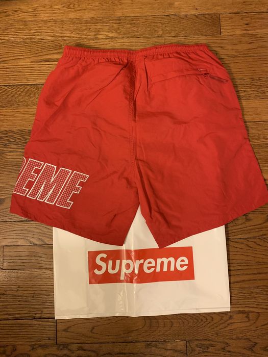 Supreme Logo Applique Water Short Lサイズ - ショートパンツ