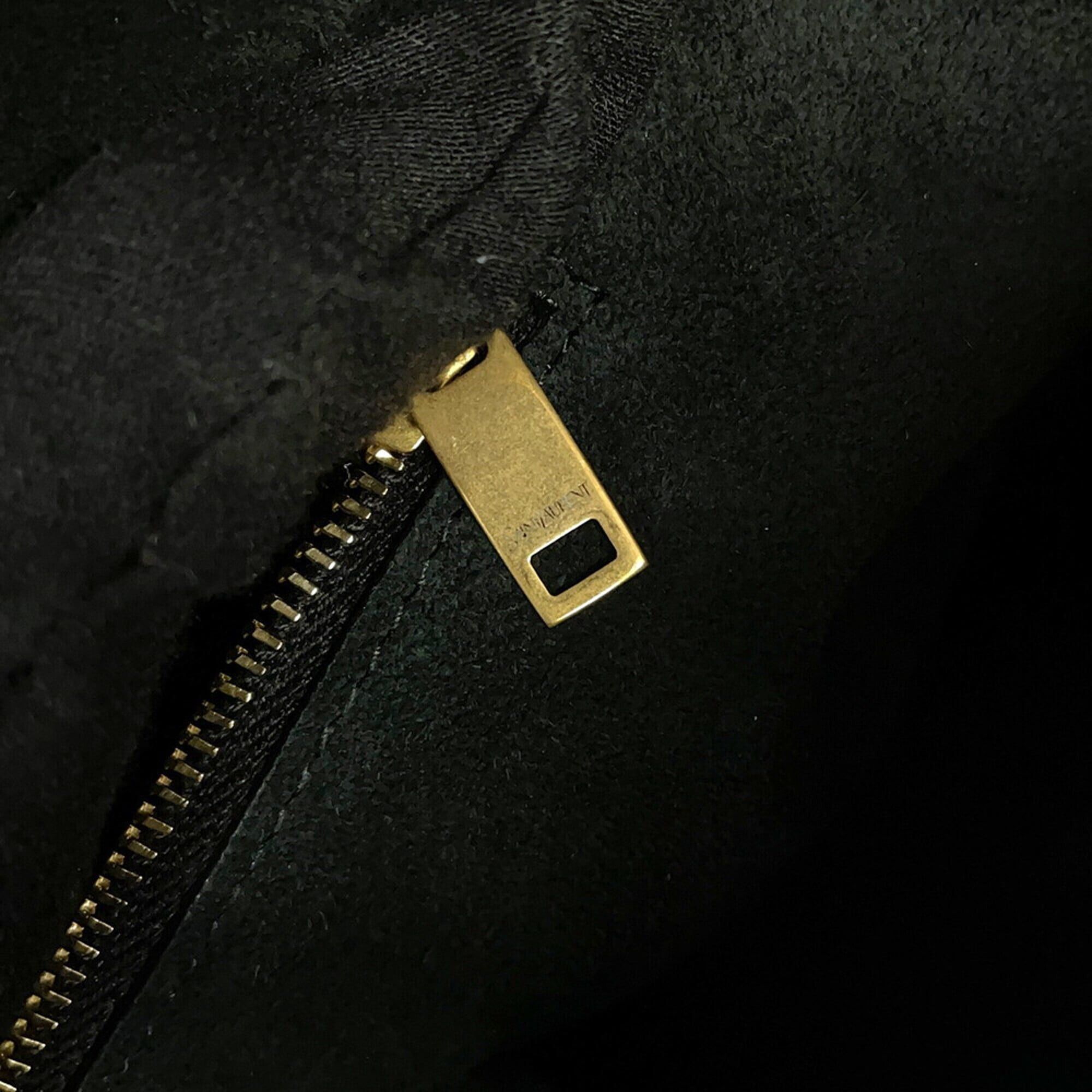 Yves Saint Laurent Yves Saint Laurent Saint Laurent Paris Tote Bag Y Hobo Calf Leather 833160 SAINT LAURENT PARIS Black Handbag Size ONE SIZE - 10 Thumbnail
