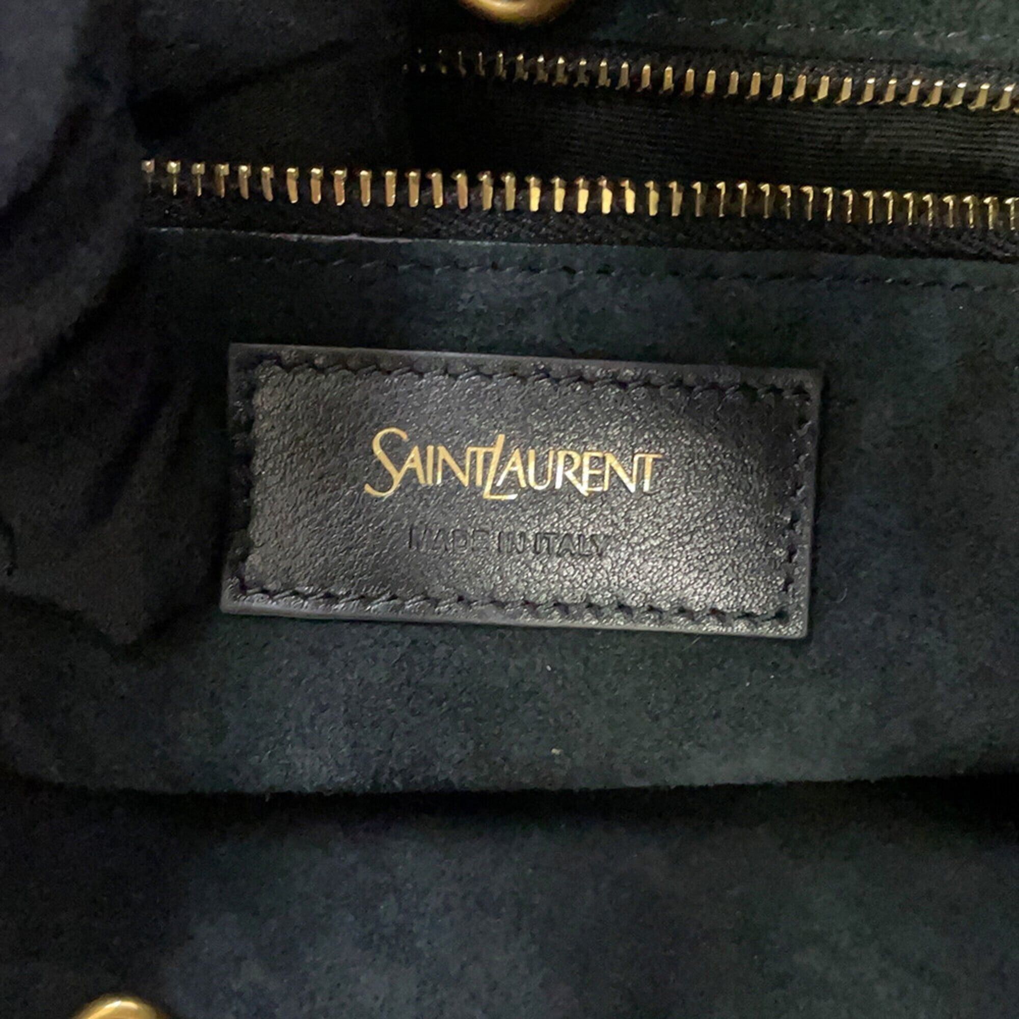 Yves Saint Laurent Yves Saint Laurent Saint Laurent Paris Tote Bag Y Hobo Calf Leather 833160 SAINT LAURENT PARIS Black Handbag Size ONE SIZE - 12 Thumbnail