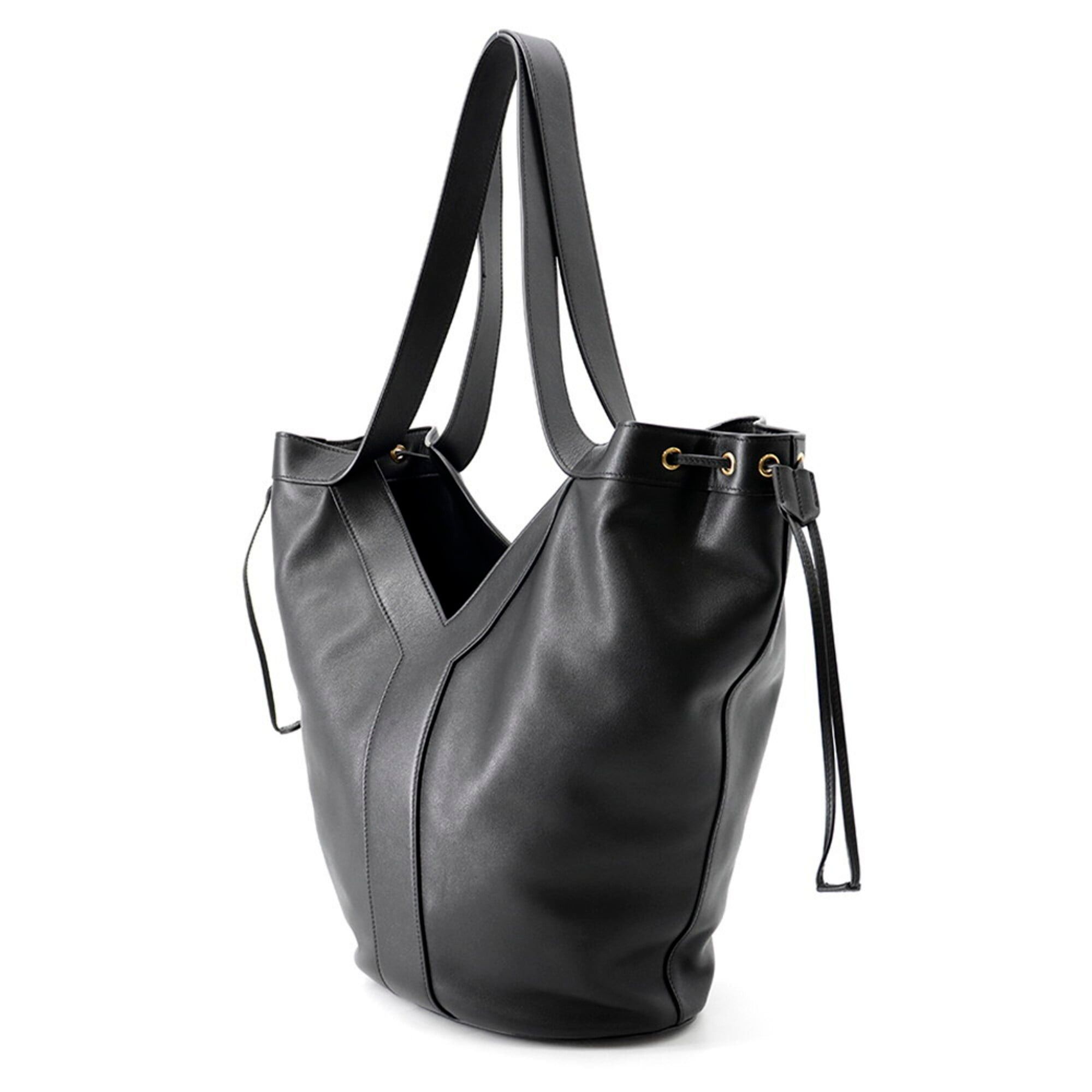 Yves Saint Laurent Yves Saint Laurent Saint Laurent Paris Tote Bag Y Hobo Calf Leather 833160 SAINT LAURENT PARIS Black Handbag Size ONE SIZE - 2 Thumbnail