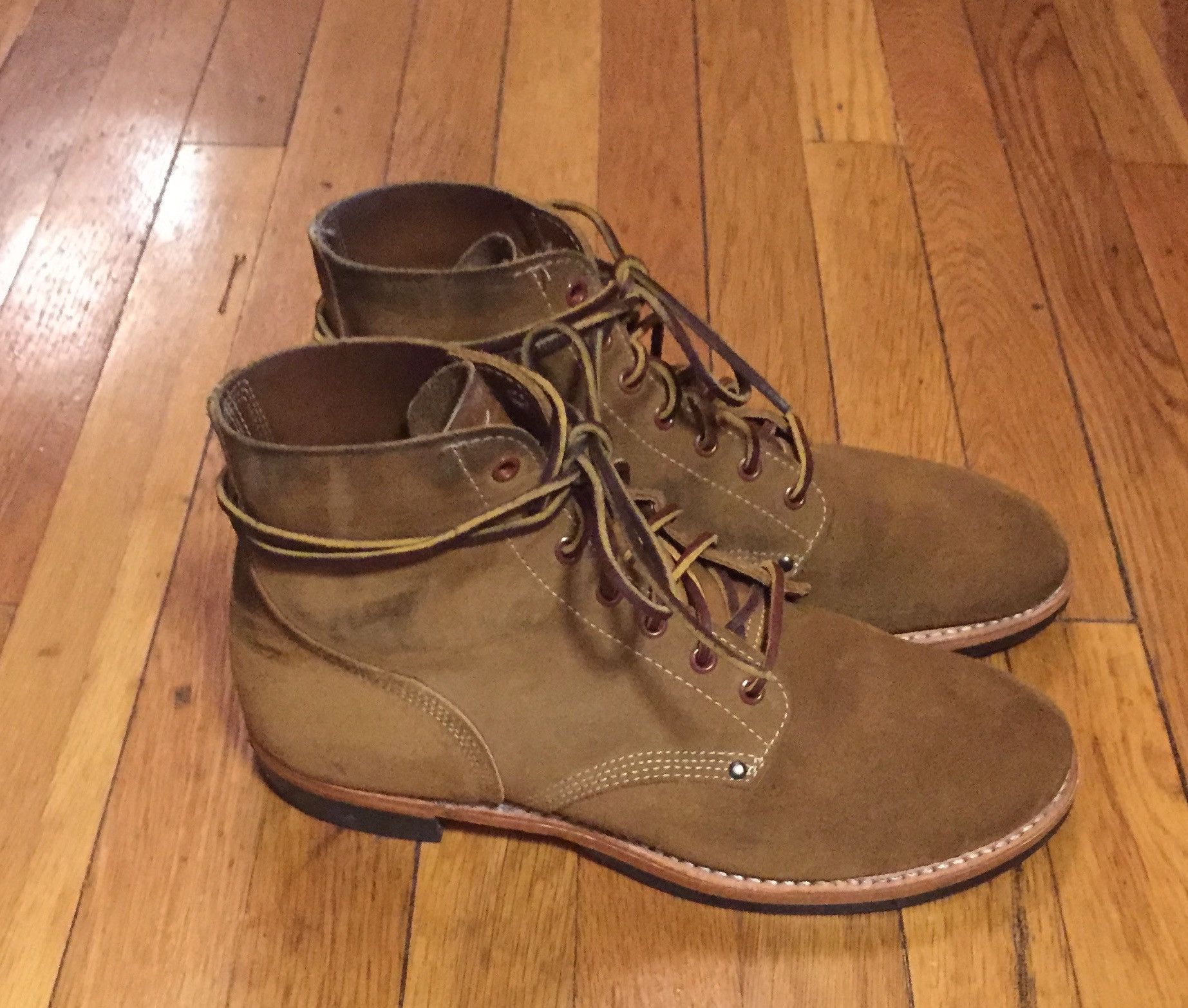 rrl livingstone leather boot