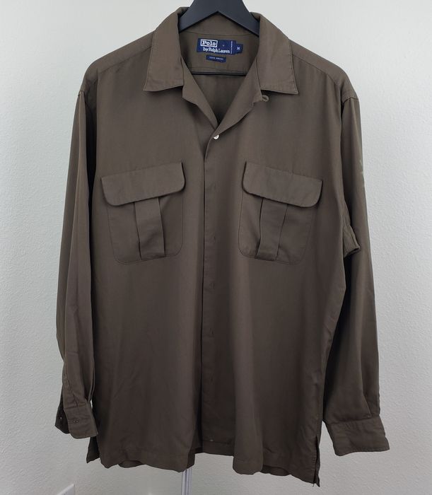 Polo Ralph Lauren Rayon Safari Field Camp Loop Collar Shirt | Grailed