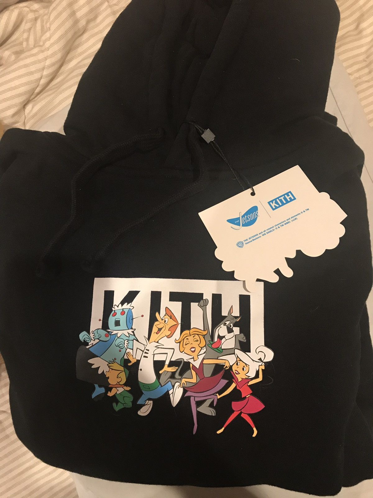 Kith Kith jetsons family hoodie sweatshirt black Grailed