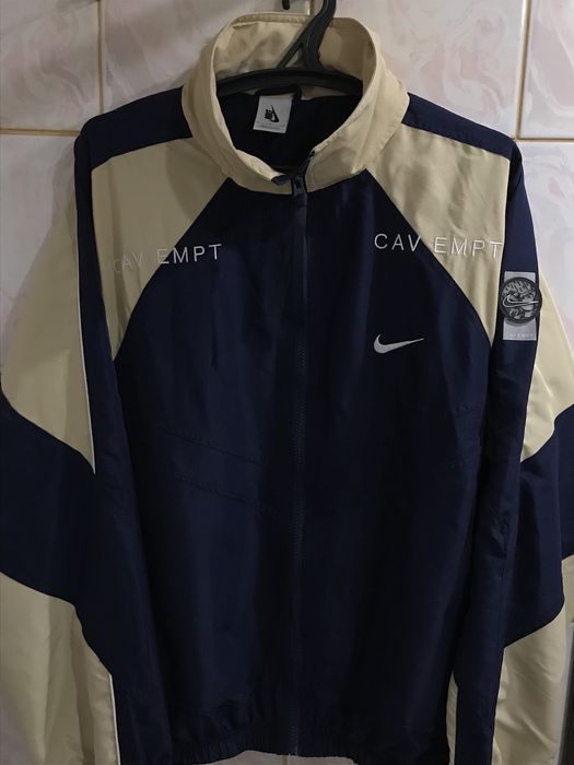 Nike CAV EMPT x NIKE Track Jacket Navy Beige Grailed