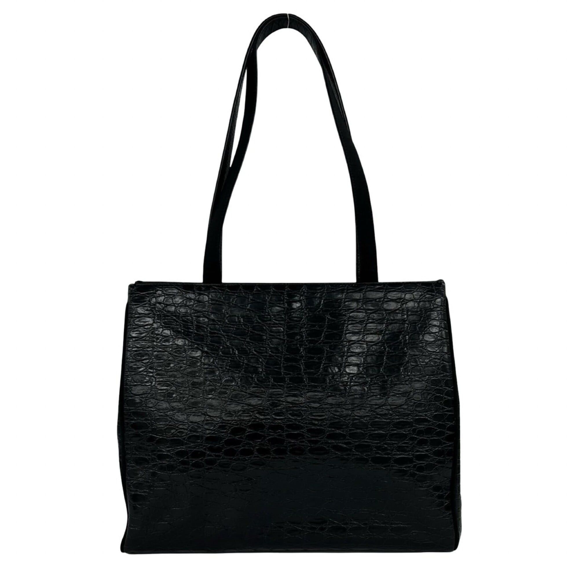 Salvatore Ferragamo Vintage Vara Ribbon Hardware Leather Tote Bag 
