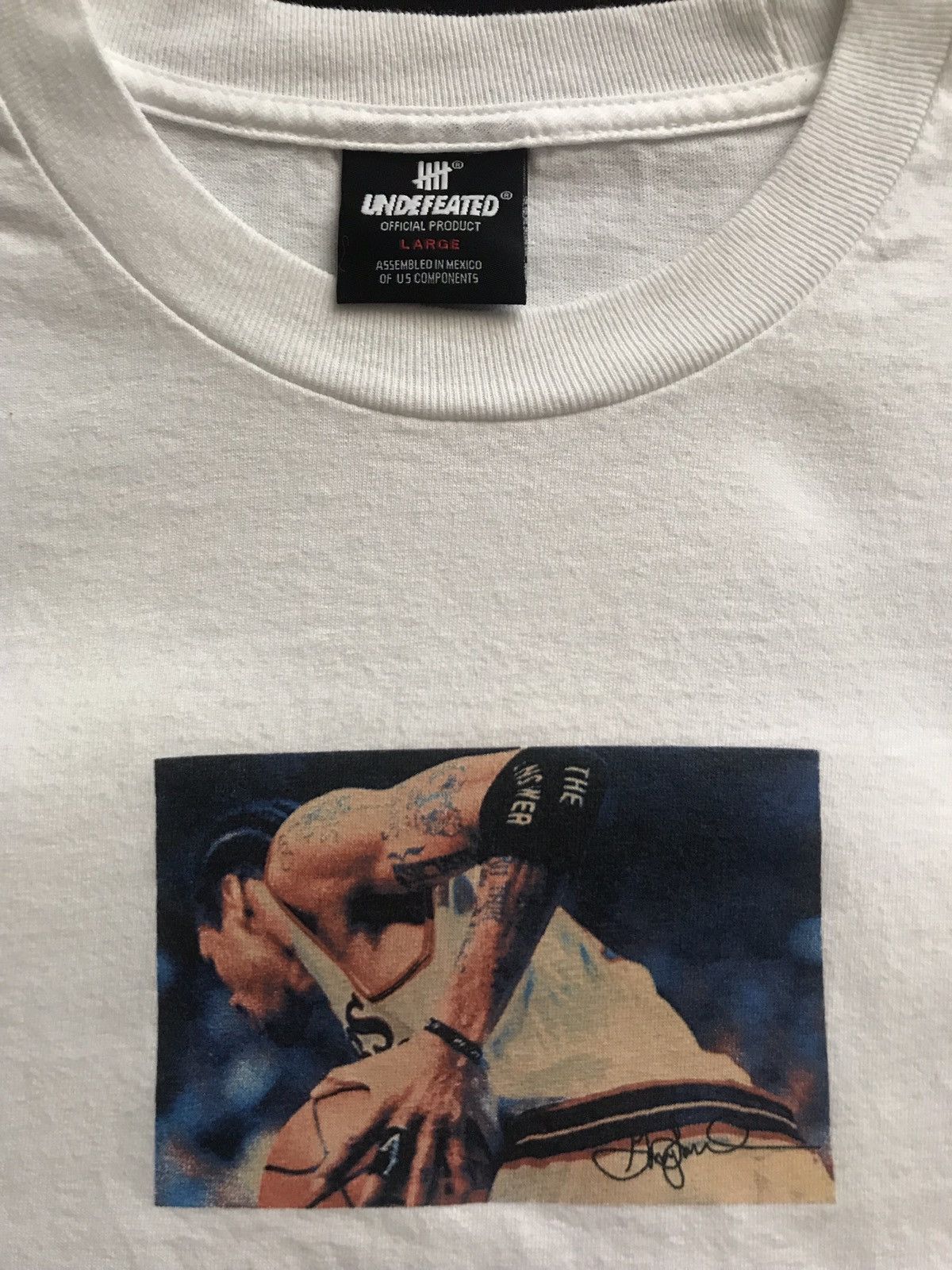 Undefeated Undefeated & Bait Allen Iverson Shirts Gary Land HOF Sz