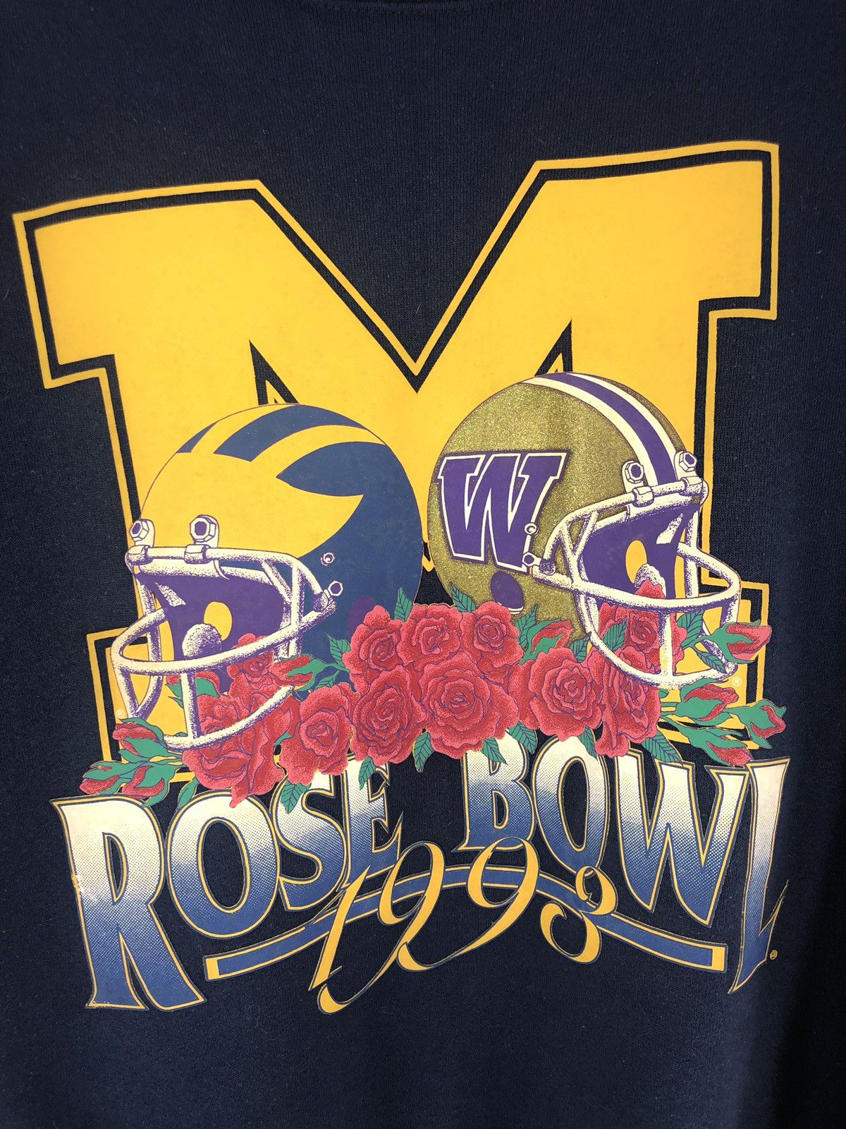Vintage Vintage Michigan Wolverines Rose Bowl Crewneck Sweater 90s Size US L / EU 52-54 / 3 - 2 Thumbnail