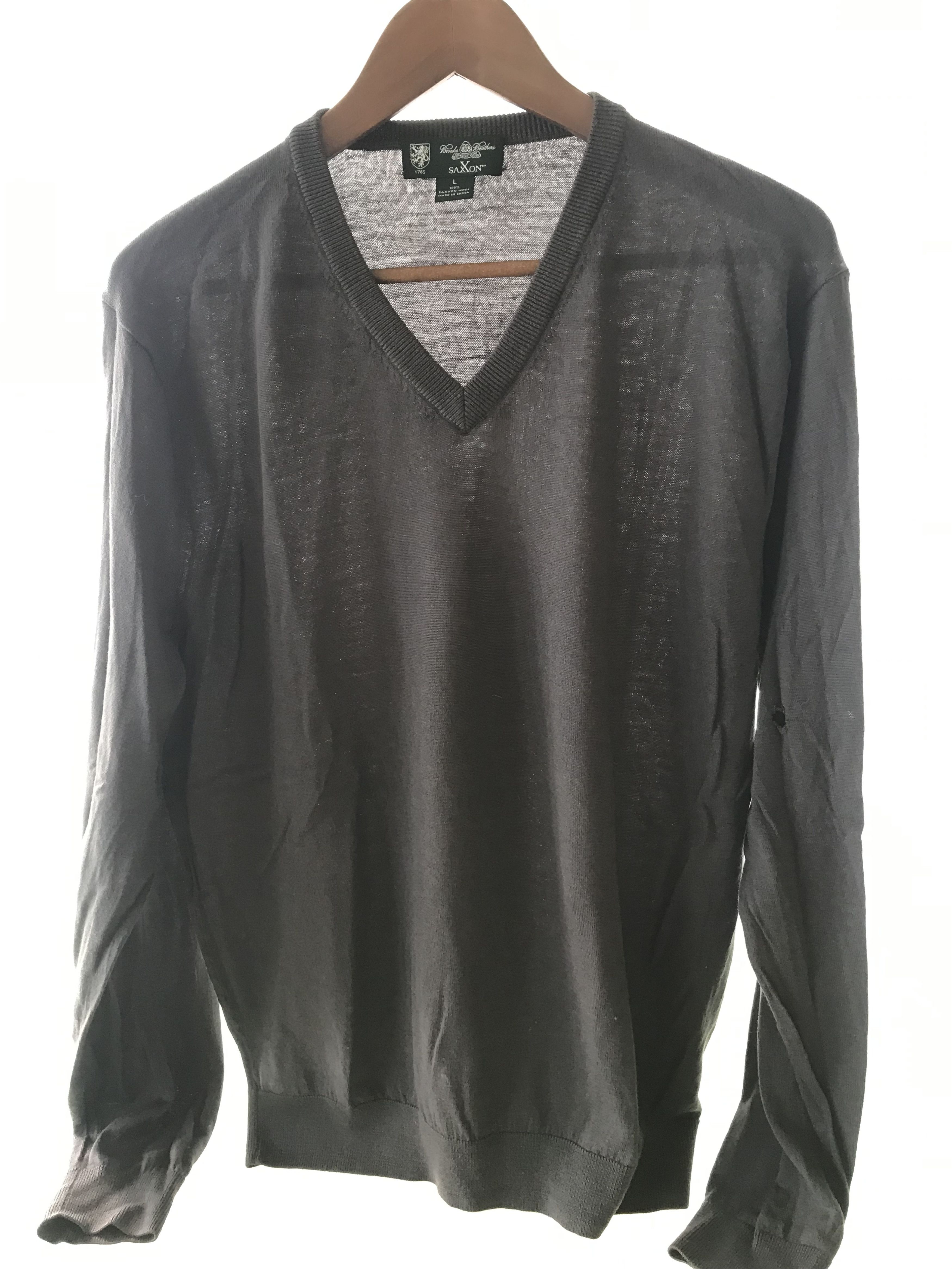 Brooks Brothers V-Neck Sweater/Jumper Lightweight