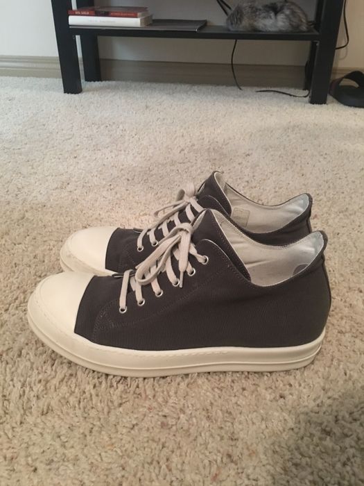 Rick Owens DRKSHDW Ramones Low Grey | Grailed