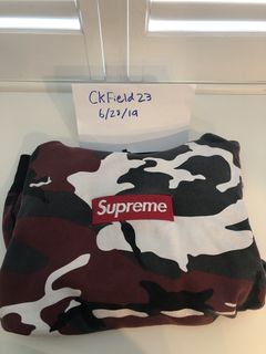 Supreme Box Logo Hooded Sweatshirt Camo FW16 SUPW013 Men's Size M