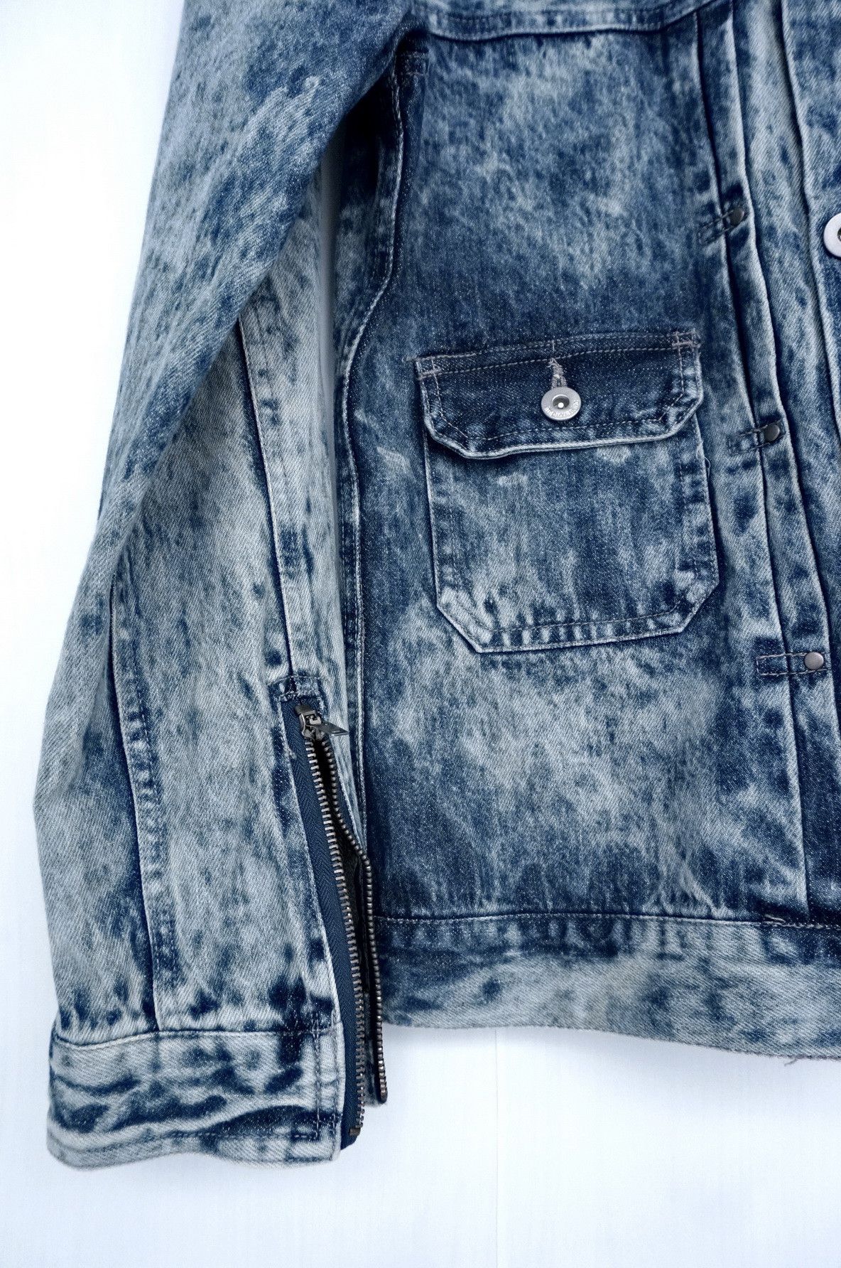 Japanese Brand IMPROVES.INC Japan Stone Wash Blue Denim Jacket Size US XS / EU 42 / 0 - 3 Thumbnail