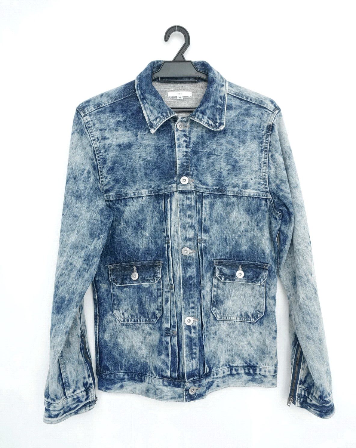 Japanese Brand IMPROVES.INC Japan Stone Wash Blue Denim Jacket Size US XS / EU 42 / 0 - 1 Thumbnail