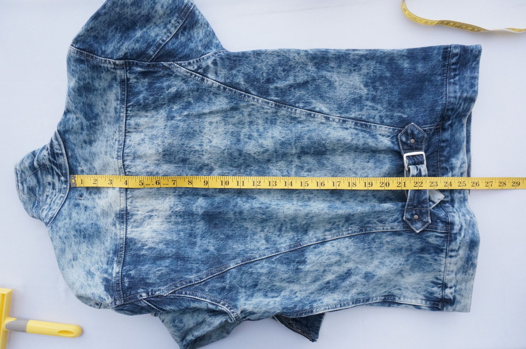 Japanese Brand IMPROVES.INC Japan Stone Wash Blue Denim Jacket Size US XS / EU 42 / 0 - 16 Thumbnail