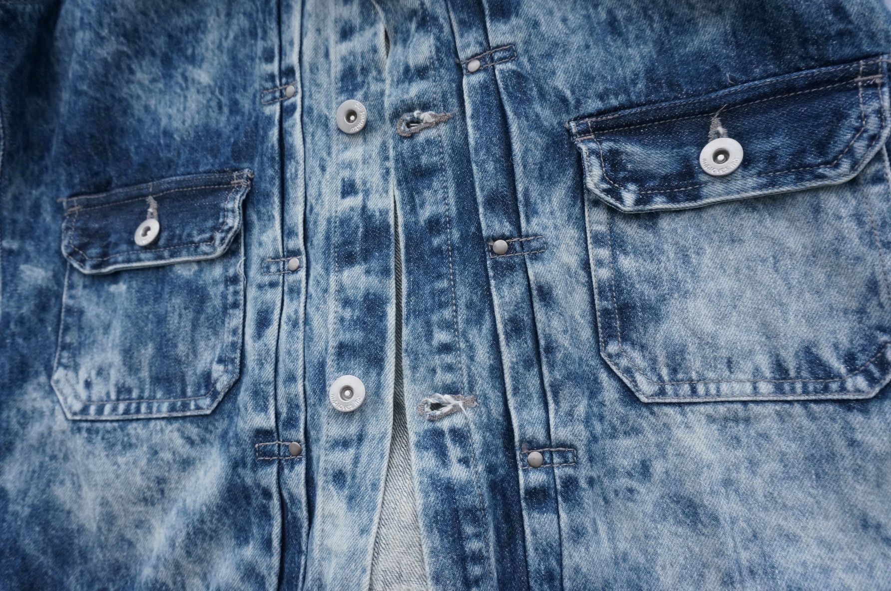 Japanese Brand IMPROVES.INC Japan Stone Wash Blue Denim Jacket Size US XS / EU 42 / 0 - 10 Thumbnail