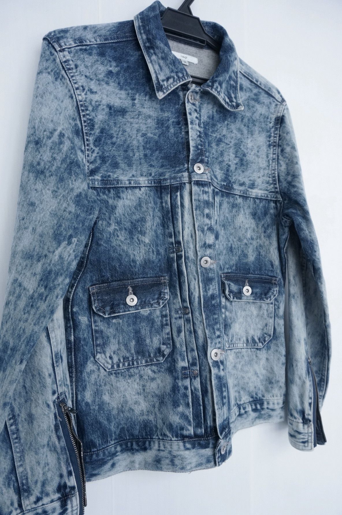 Japanese Brand IMPROVES.INC Japan Stone Wash Blue Denim Jacket Size US XS / EU 42 / 0 - 2 Thumbnail