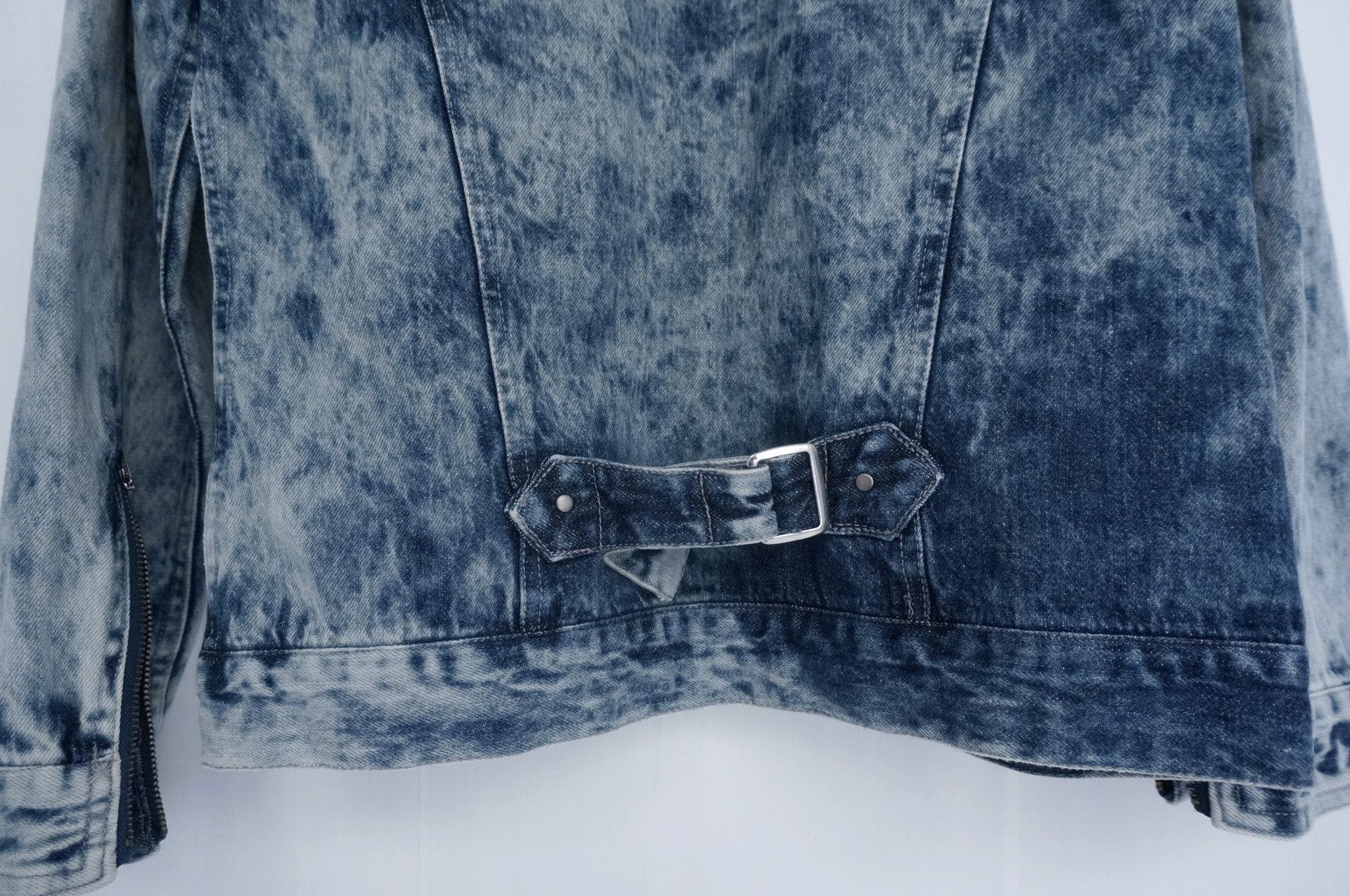 Japanese Brand IMPROVES.INC Japan Stone Wash Blue Denim Jacket Size US XS / EU 42 / 0 - 11 Thumbnail