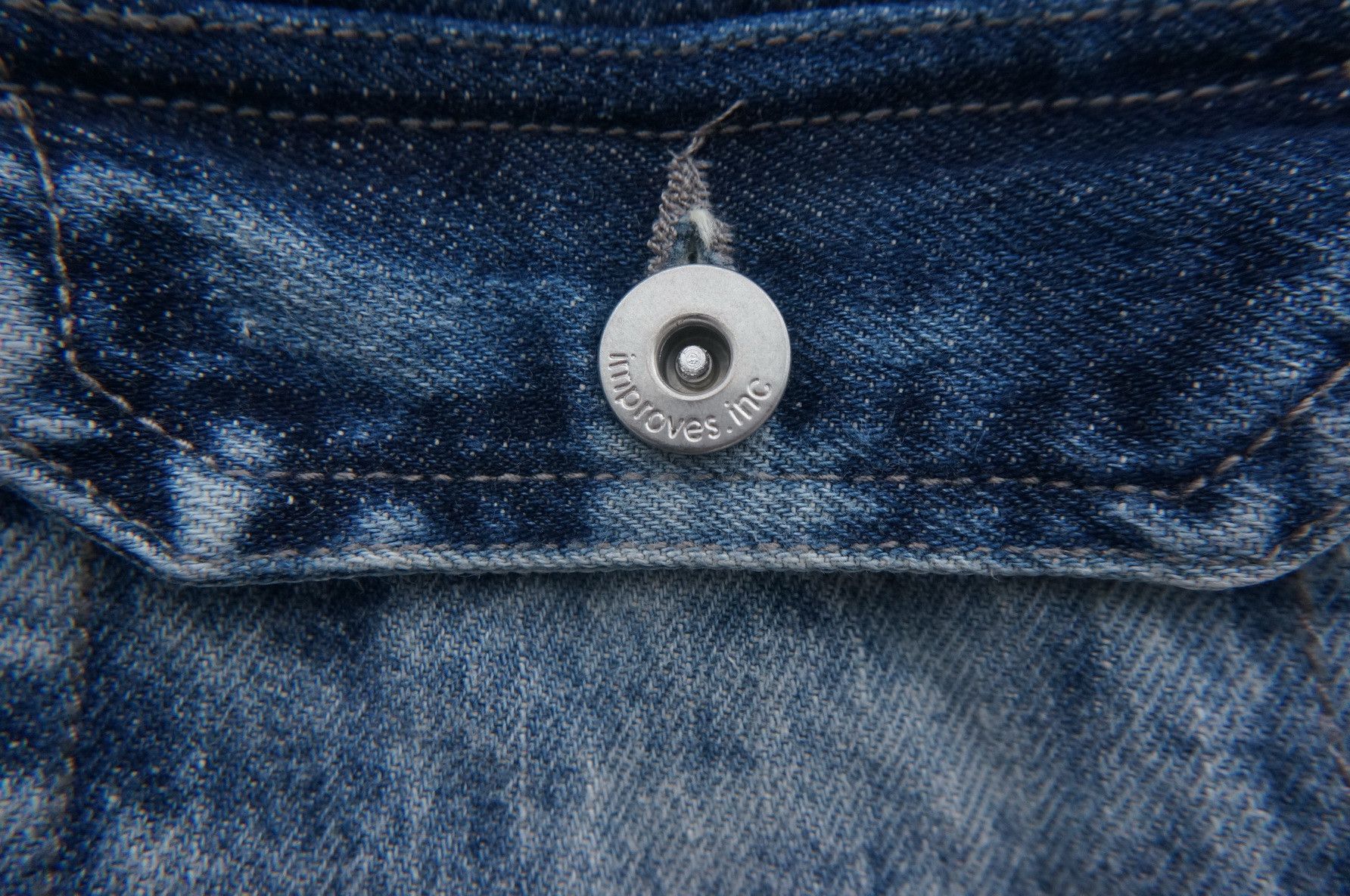 Japanese Brand IMPROVES.INC Japan Stone Wash Blue Denim Jacket Size US XS / EU 42 / 0 - 13 Thumbnail