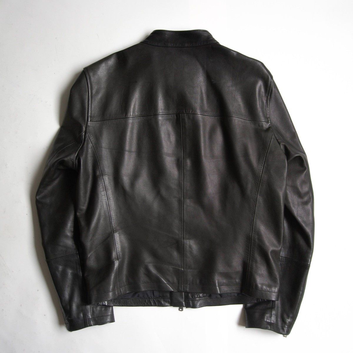 EMMETI Lamb Leather Single Rider Jacket Black Size L