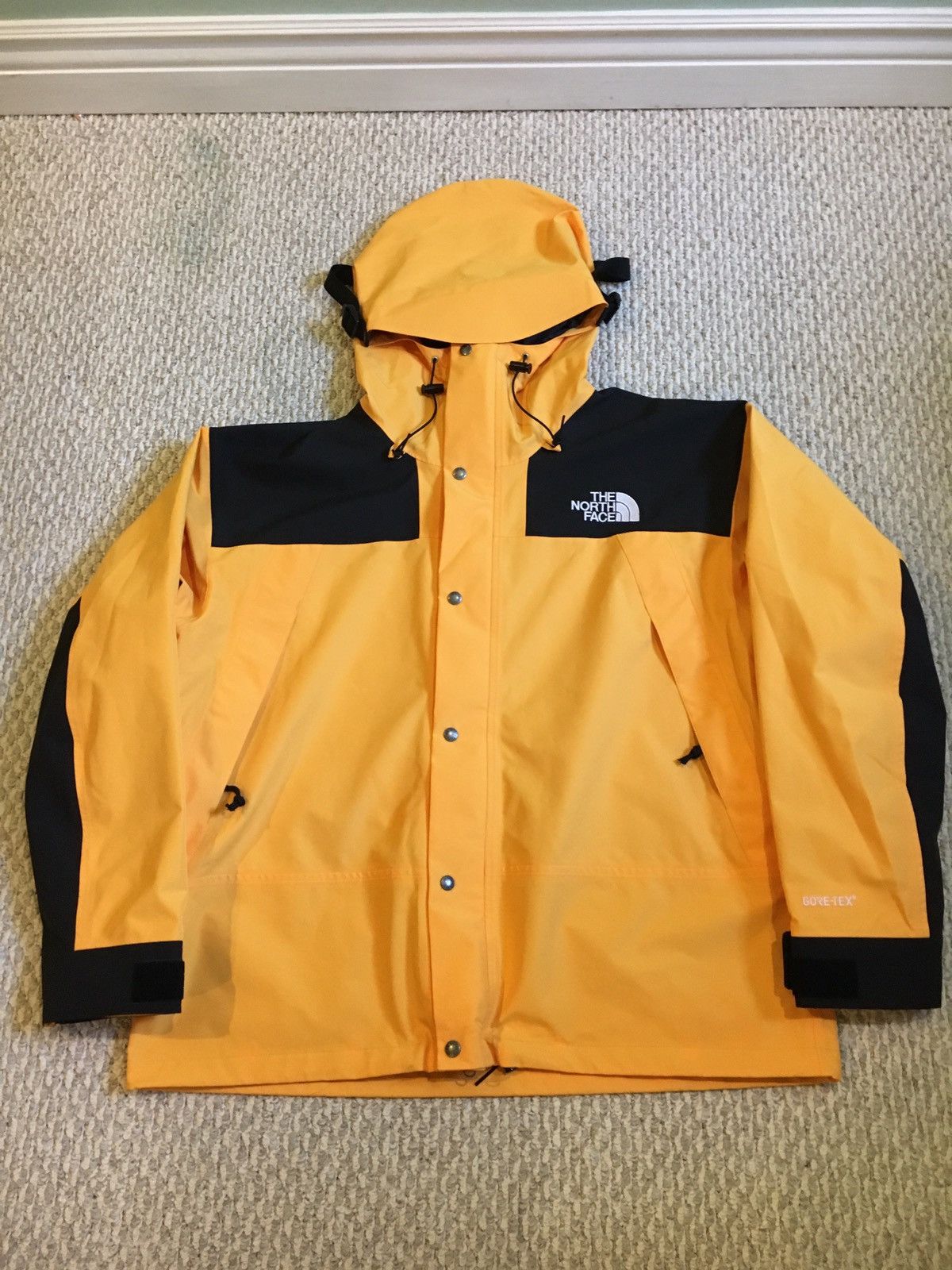 image of The North Face 1990 Gtx Mountain Jacket Yellow Mens (Size 2XL)