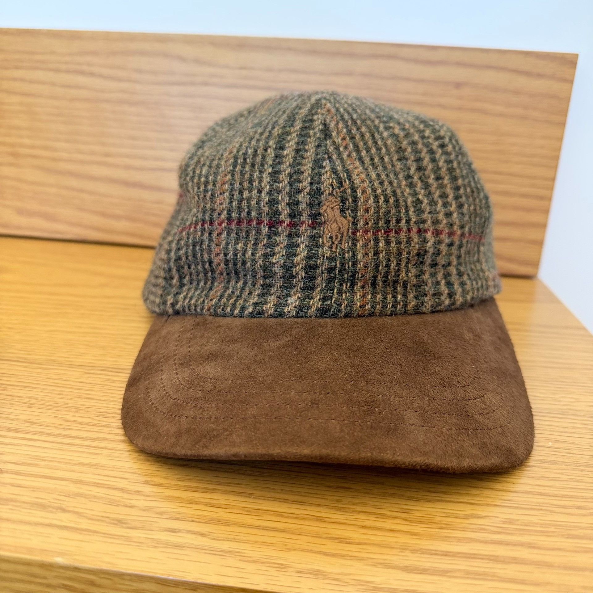 Polo Ralph Lauren Houndstooth Wool Cap in Brown Lauren Ralph Lauren Houndstooth Wool Blend Cape (Women  main image 2