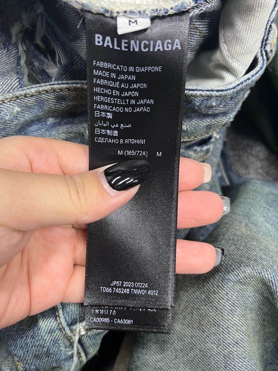 X Japan様オーダー Balenciaga Distressed Denim Jeans M