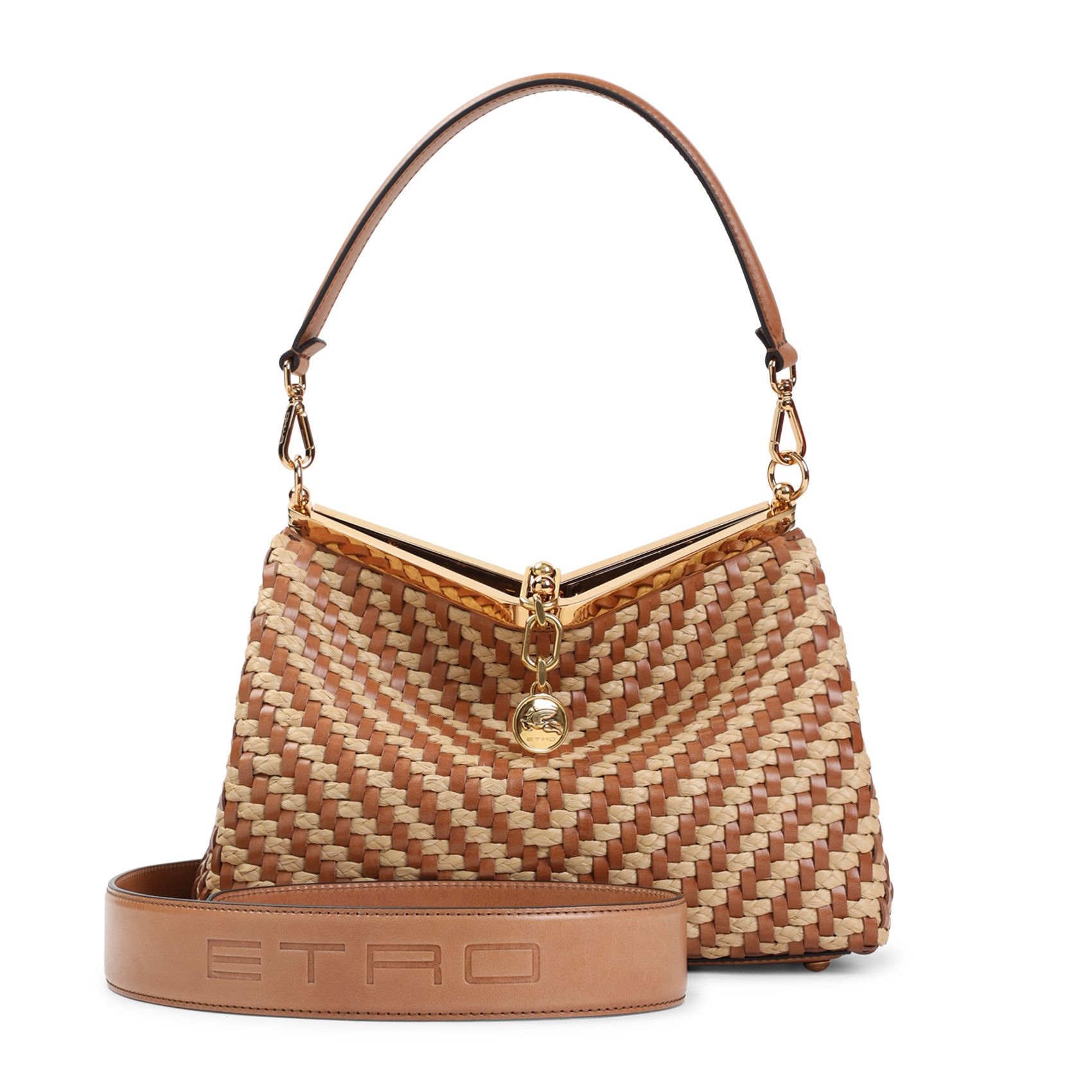 Etro Etro Etro Vela M Rafia Shoulder Bag (OS UNICA) Size ONE SIZE - 2 Thumbnail
