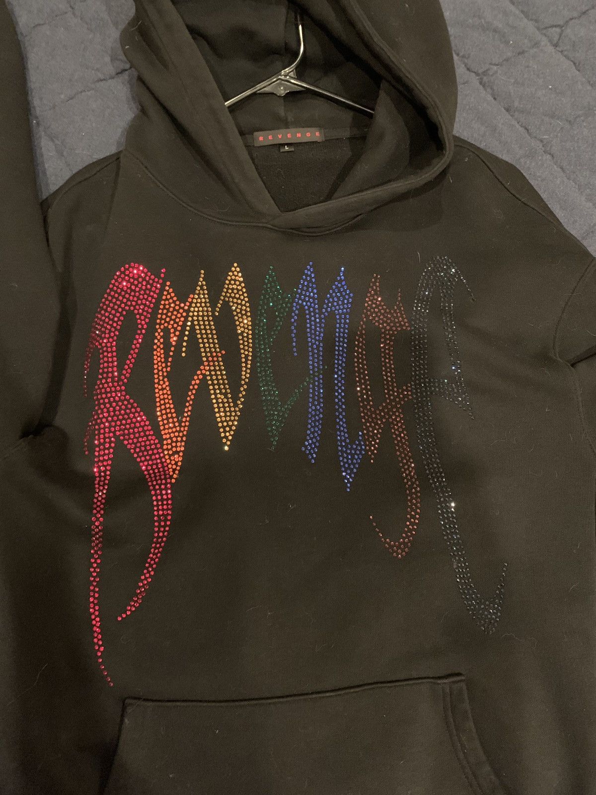 Revenge Revenge Bejeweled Rainbow Hoodie Grailed