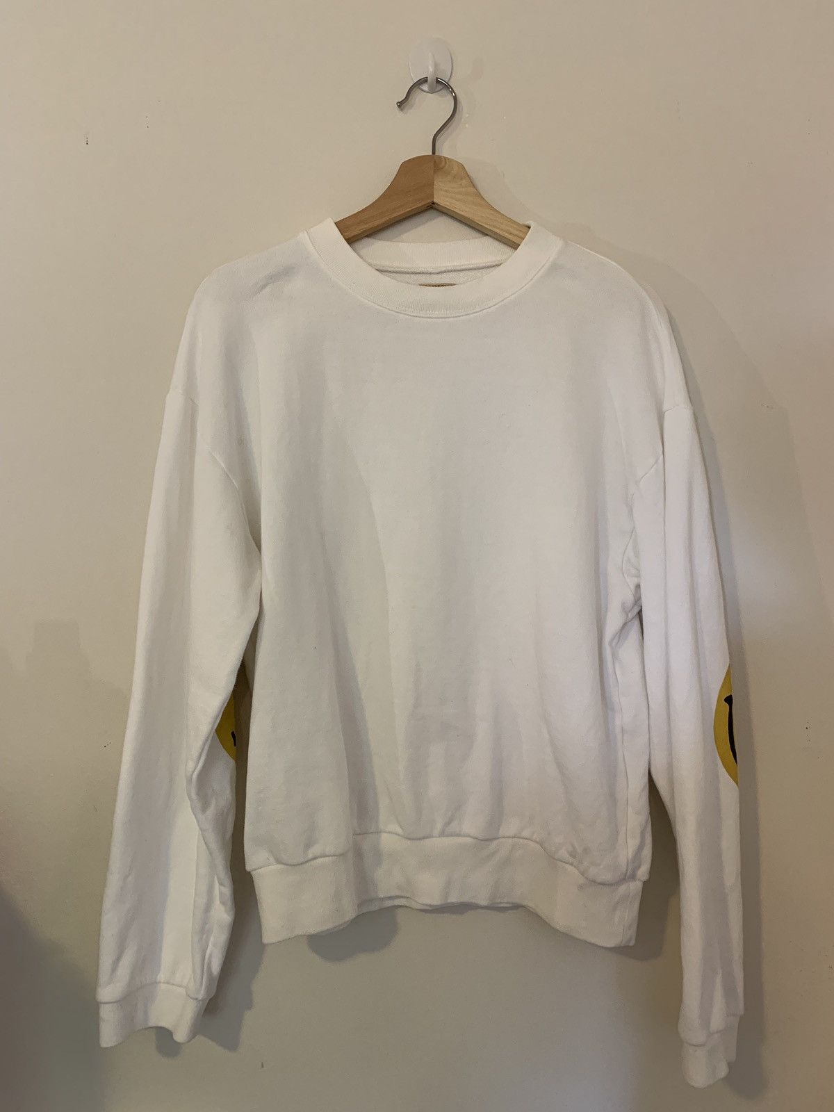 Kapital × Kapital Kountry FINAL DROP *Kapital Smiley Long Sleeve White Sweatshirt Size US L / EU 52-54 / 3 - 2 Thumbnail
