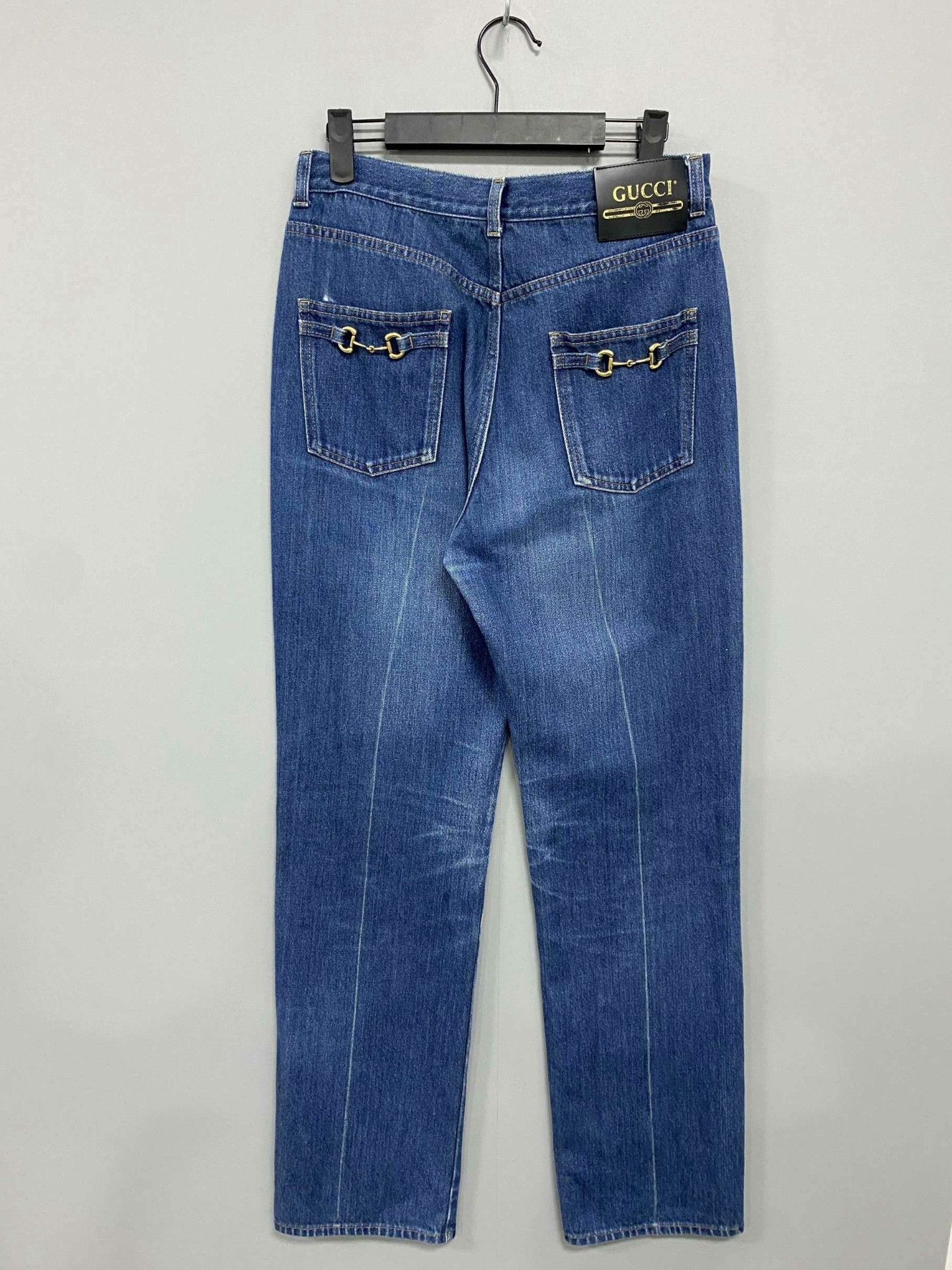 Gucci Horsebit Belt Logo Jeans