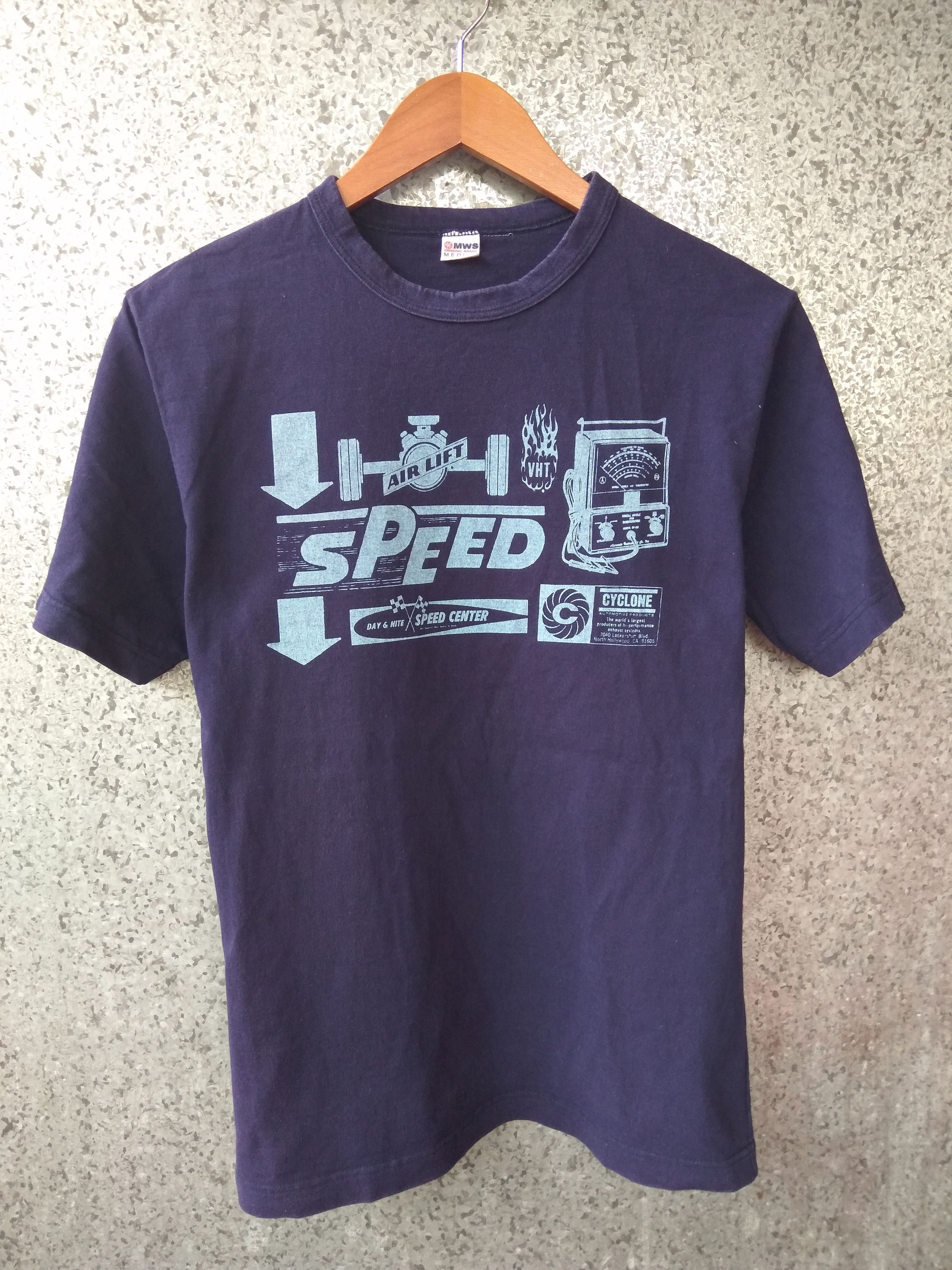 Japanese Brand Mws Speed Center tee Size US S / EU 44-46 / 1 - 2 Thumbnail