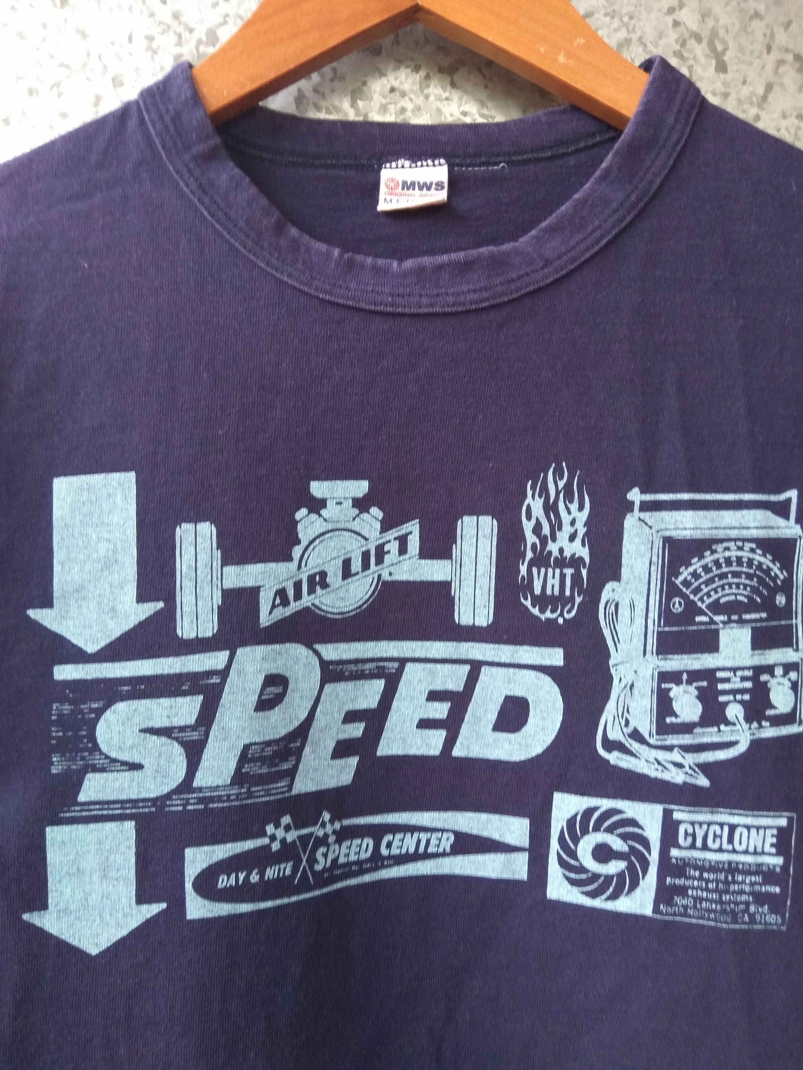 Japanese Brand Mws Speed Center tee Size US S / EU 44-46 / 1 - 1 Thumbnail
