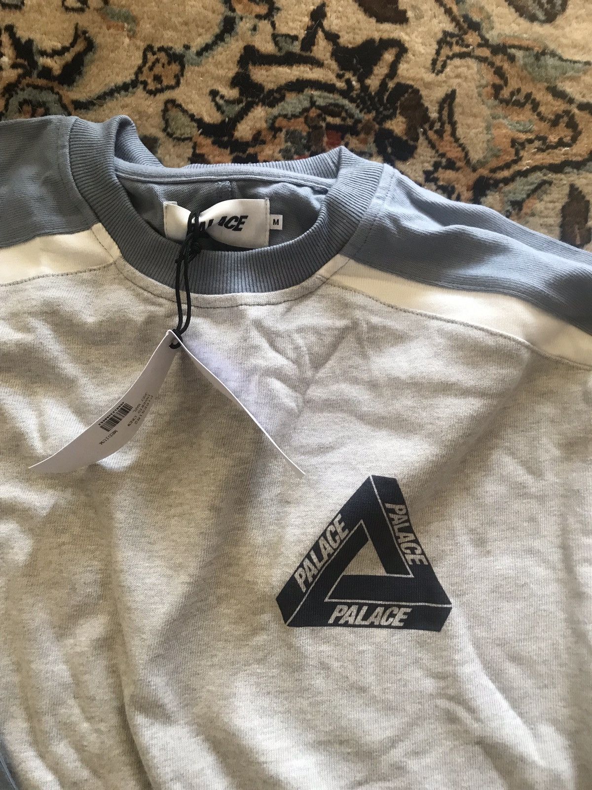 Palace Palace Inserto Crew Neck Grey/Marl | Grailed