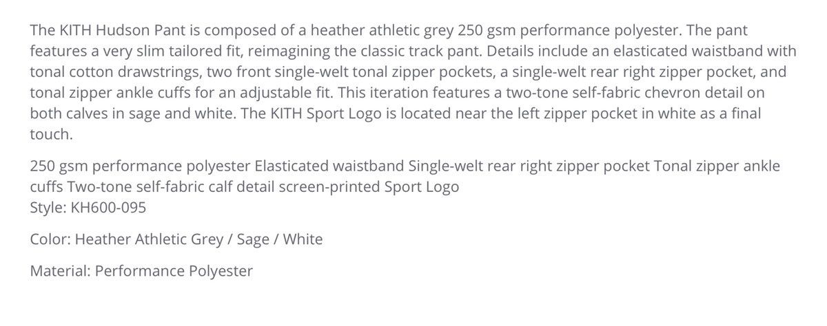 Kith Kith Hudson Pant Size US 32 / EU 48 - 6 Thumbnail