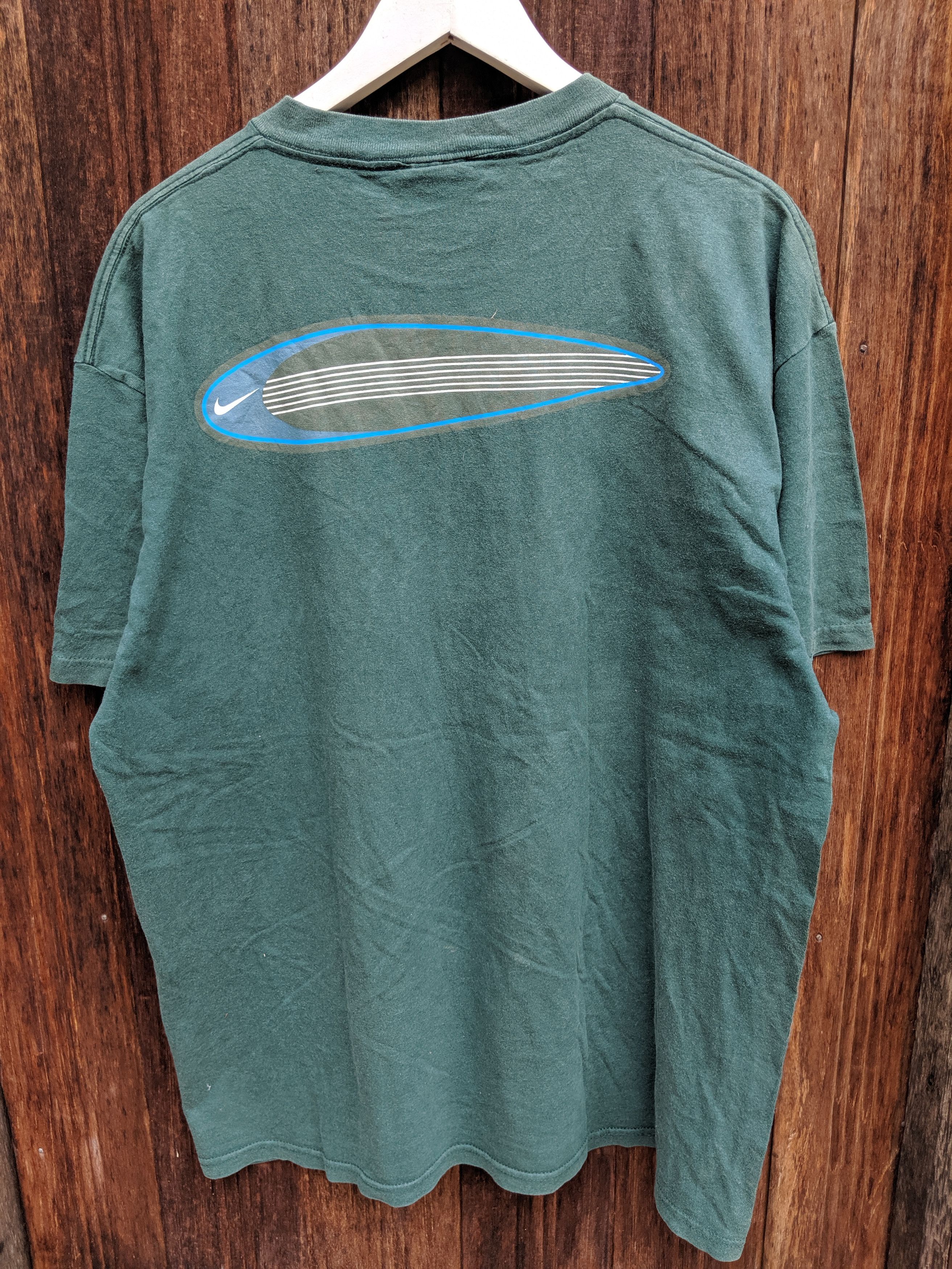 Vintage 90s nike swoosh logo bothside Large size made in usa/Nike town/Nike ACG