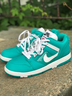 Nike SB x Supreme Air Force 2 Low 'Teal' New Emerald/White Size  11 NEW