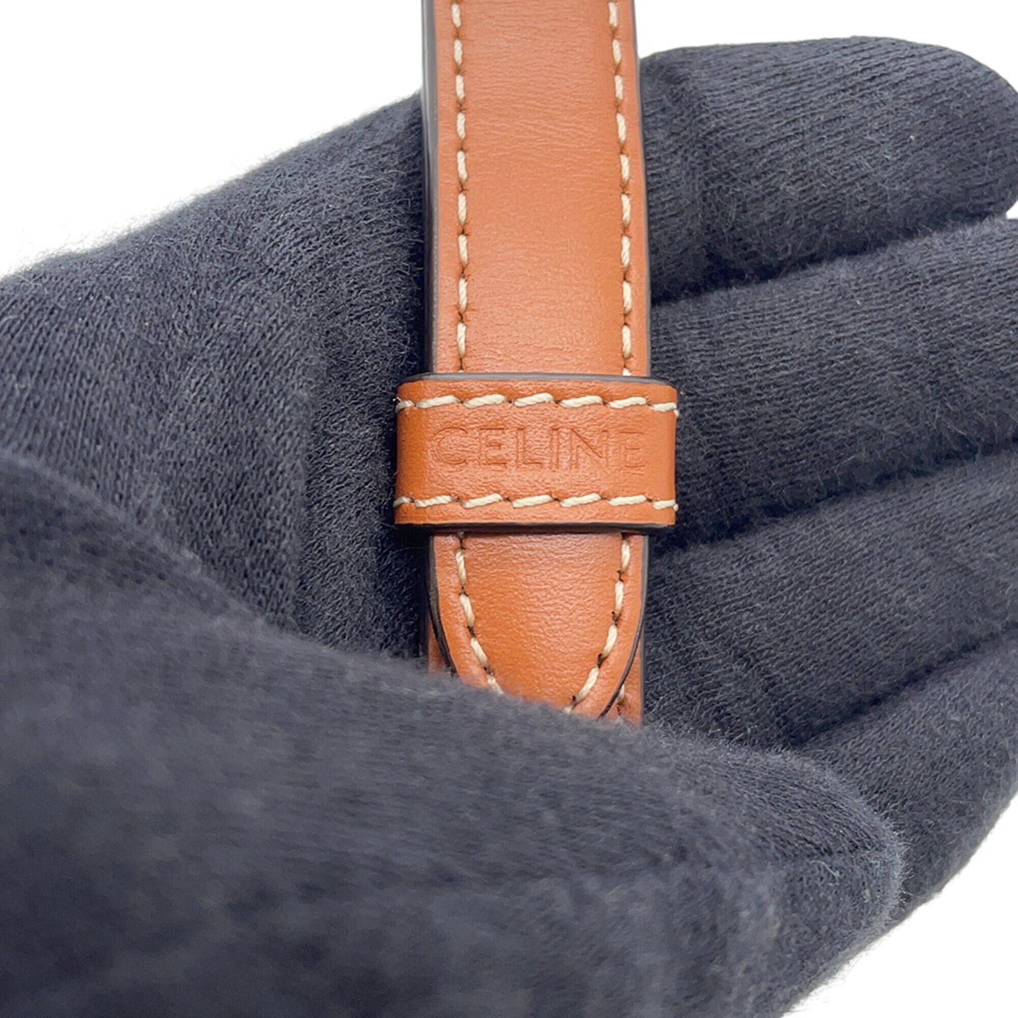 Celine Celine Shoulder Bag Mini Besace Triomphe 196702BZJ.04LU CELINE Handbag Pouch Size ONE SIZE - 14 Thumbnail