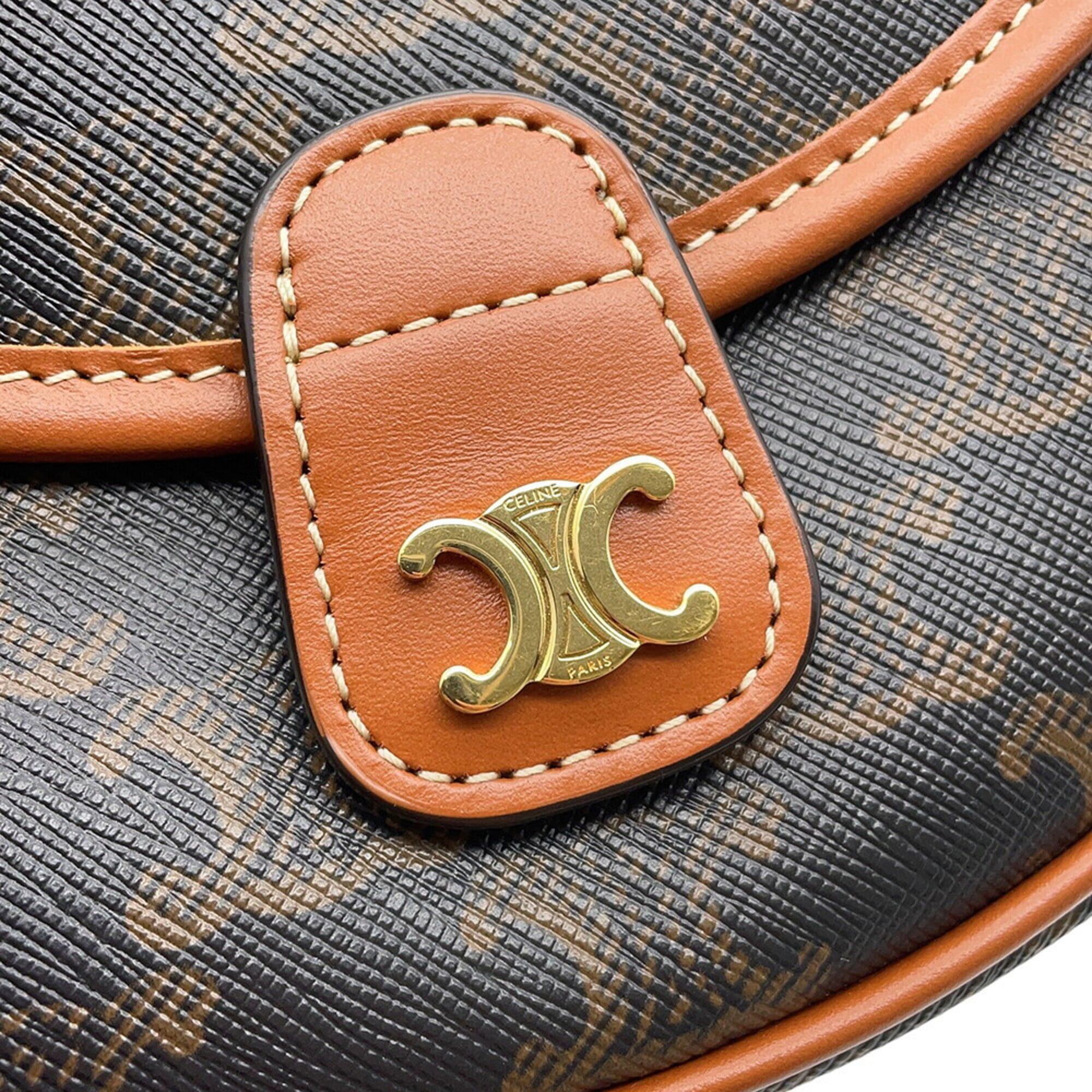 Celine Celine Shoulder Bag Mini Besace Triomphe 196702BZJ.04LU CELINE Handbag Pouch Size ONE SIZE - 7 Thumbnail