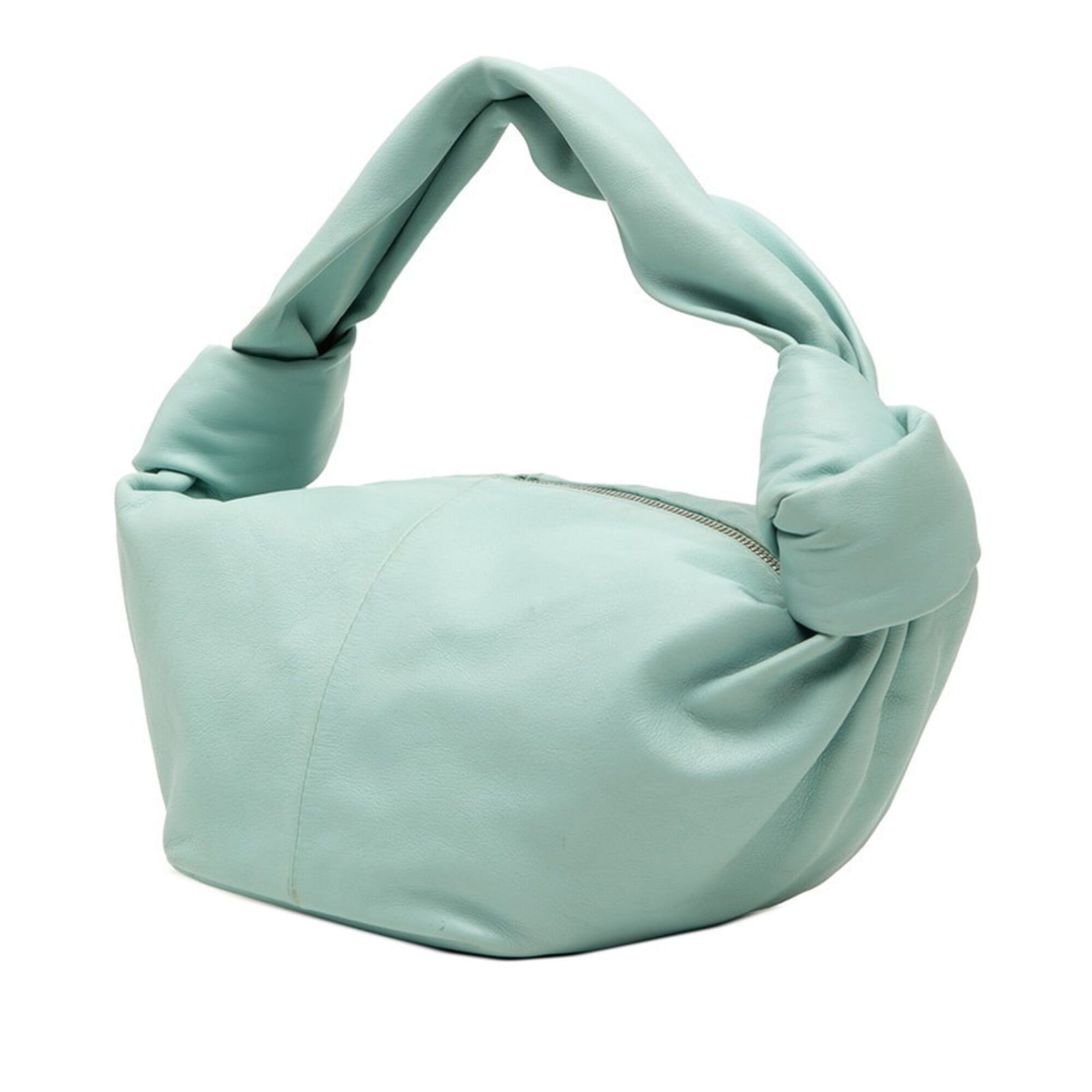 Bottega Veneta Bottega Veneta Double Knot Mini Handbag, Blue Leather, Women's. Size ONE SIZE - 2 Thumbnail