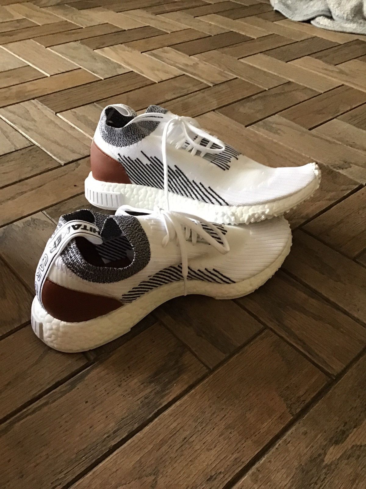 Nmd shops racer white