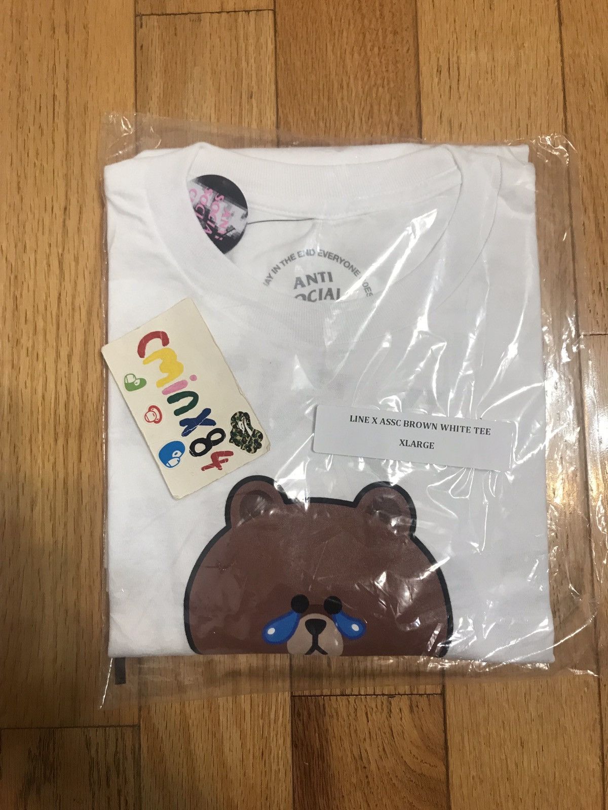 Anti Social Social Club ASSC X Line Friends Brown Bear Tee