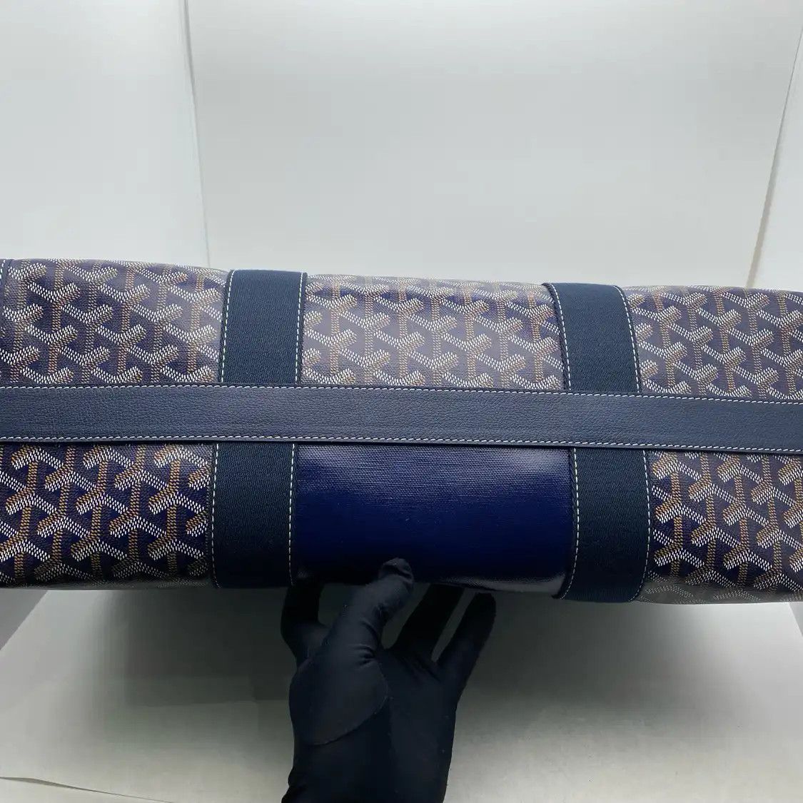 Goyard GOYARD Artois blue coated canvas handbag Size ONE SIZE - 5 Thumbnail